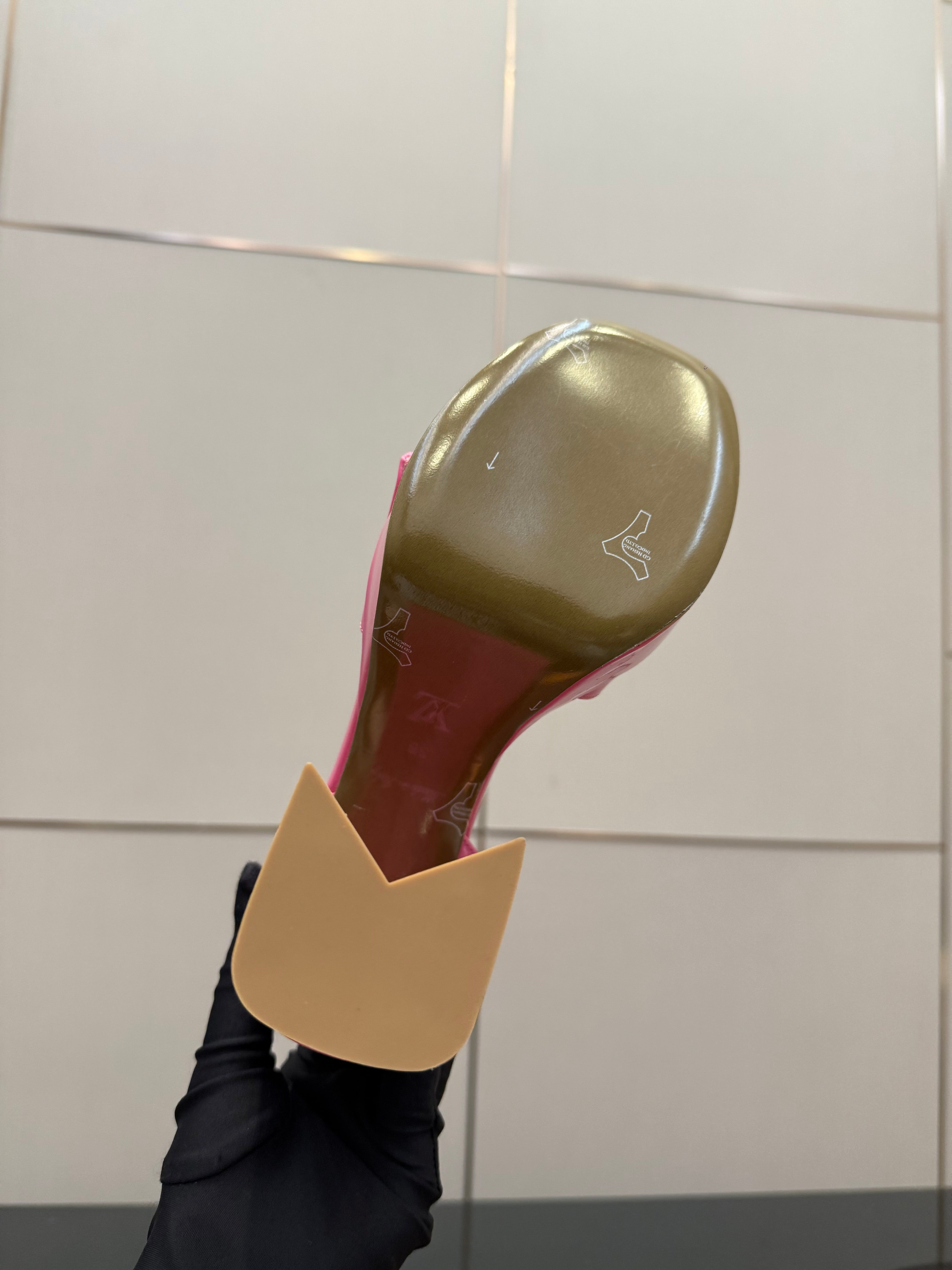 LV 26ss Platform Sandals 110 Pink Patent Leather 629617