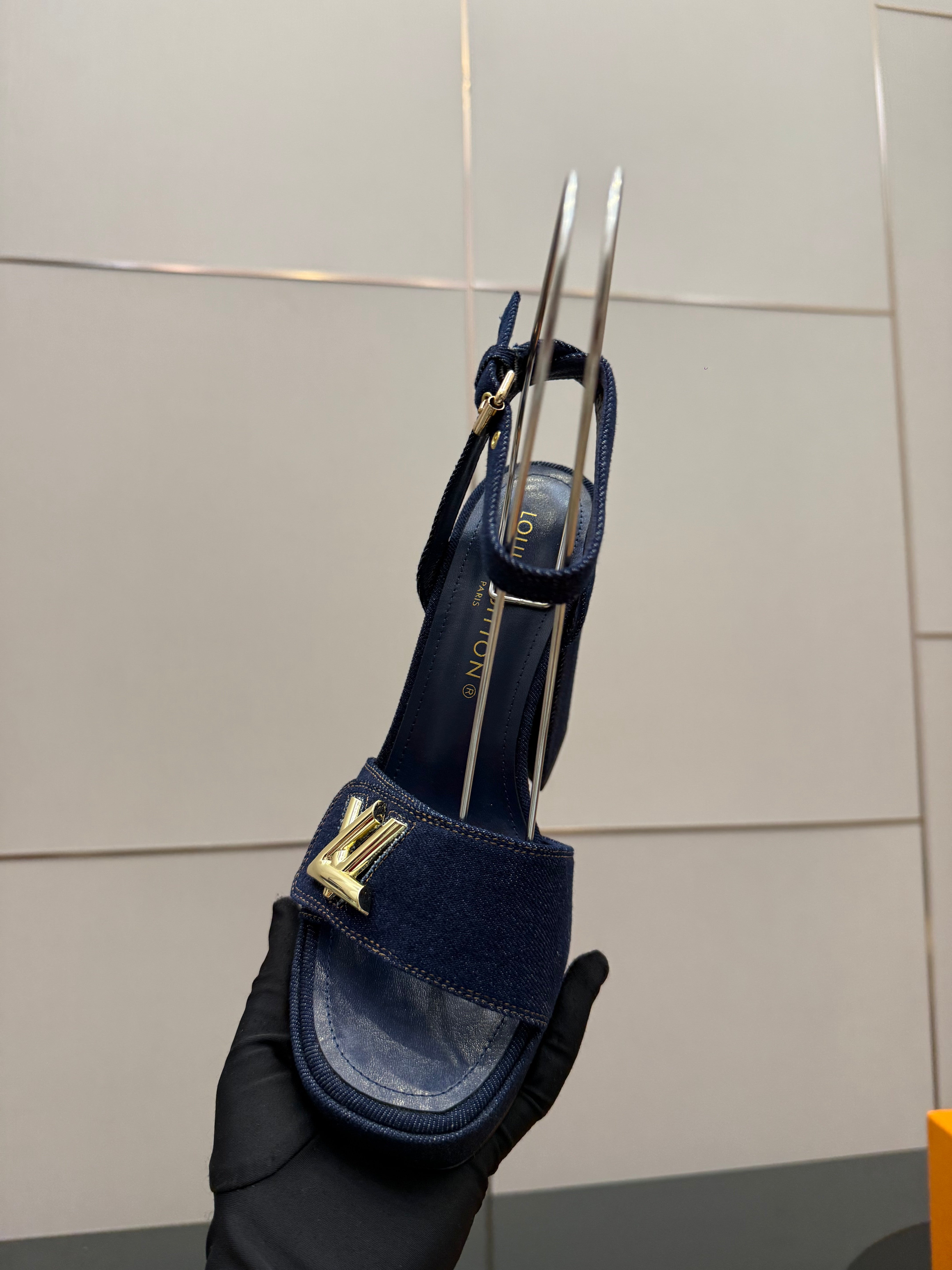 LV 26ss Platform Sandals 110 Blue Denim 629620
