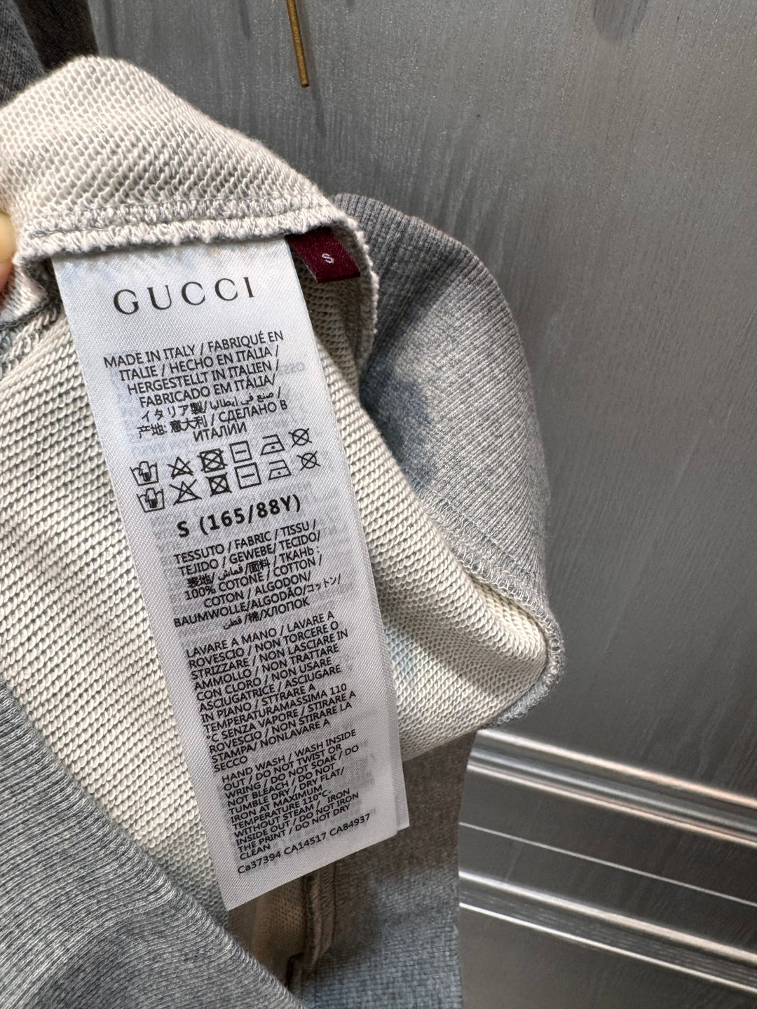 GG 25 Sweatshirt Grey Cotton 0023