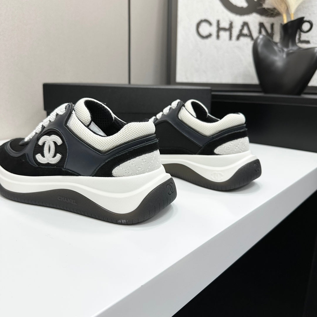 CC 26s Casual Sneakers Black Navy Blue Fabric Suede 626472