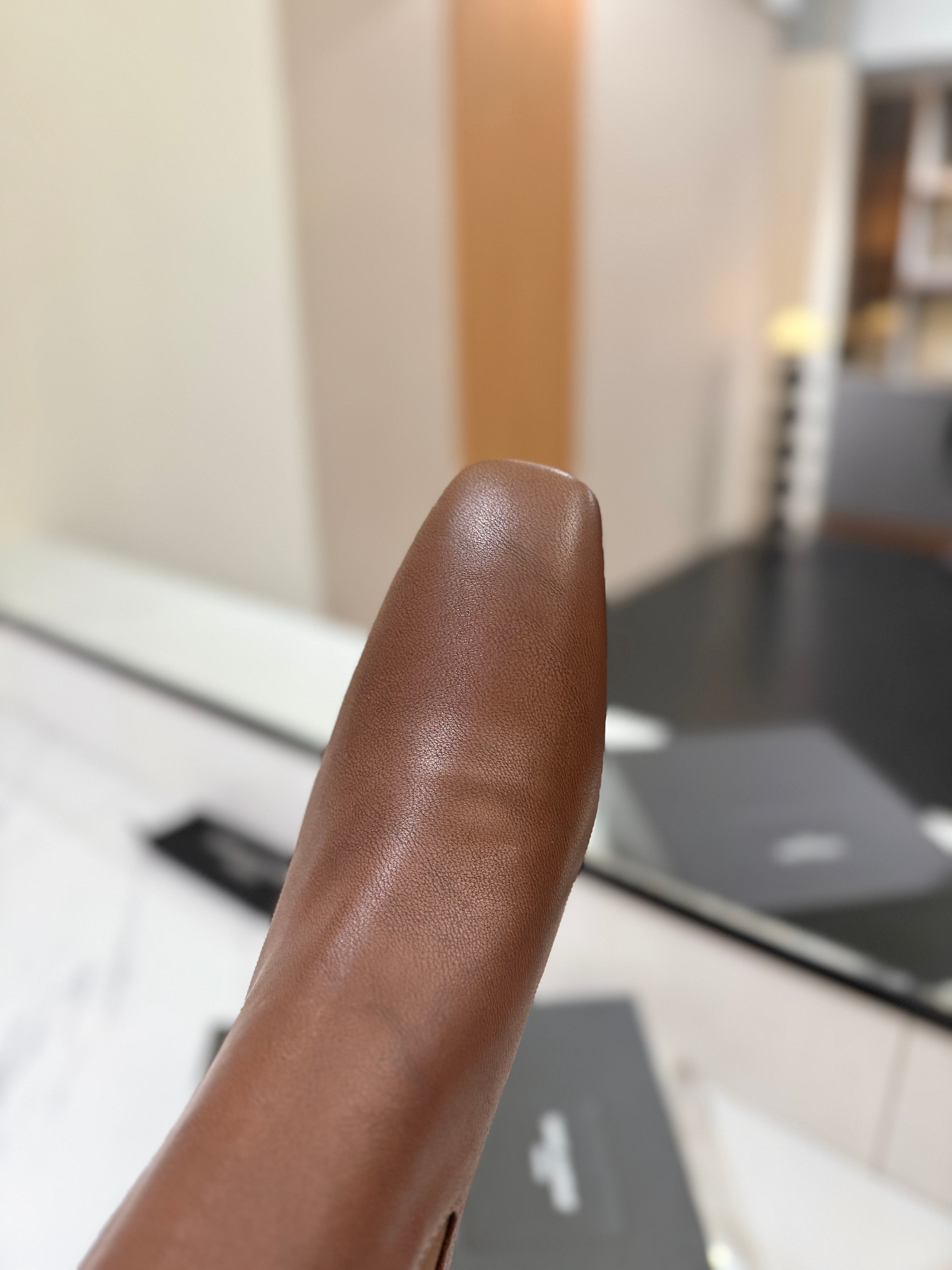 YSL 25 Chelsea Mid-heeled Boot Brown Calfskin 520777