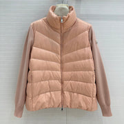 Moncler 25 Jacket Rose Pink Polyester Mix Wool