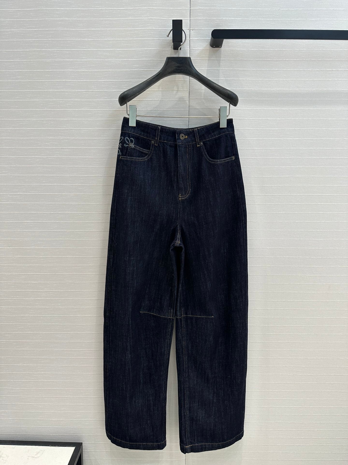 Loewe 25 Sickle Jeans Dark Blue Denim Cotton