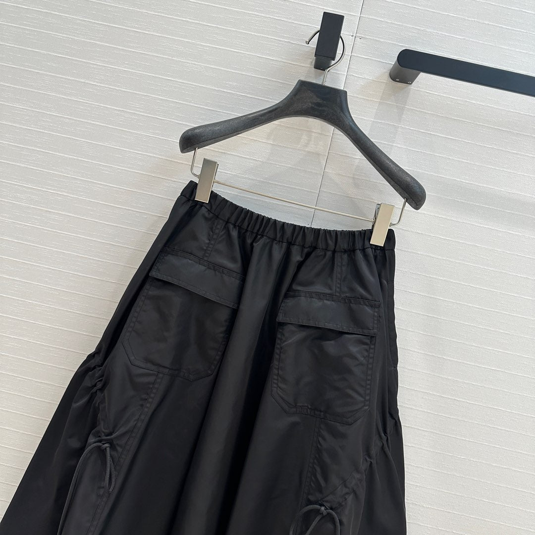 Prada 2025 Long Skirt Black Polyester