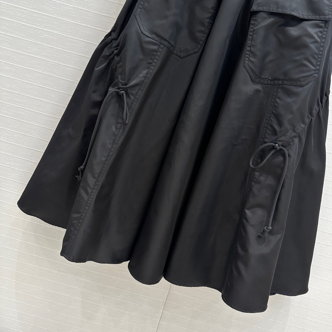 Prada 2025 Long Skirt Black Polyester