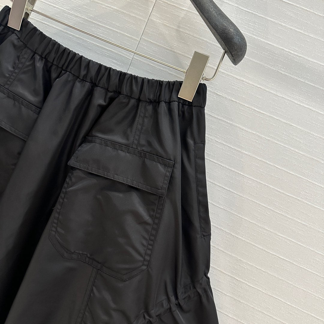 Prada 2025 Long Skirt Black Polyester