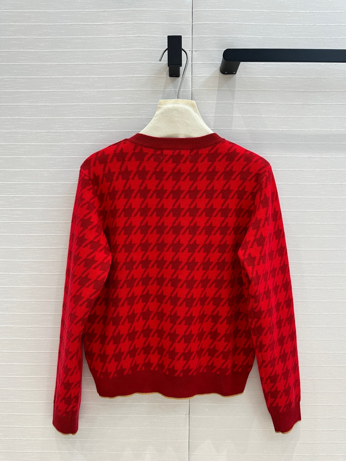CD 25 Knitted Cardigan Red Wool Cashmere