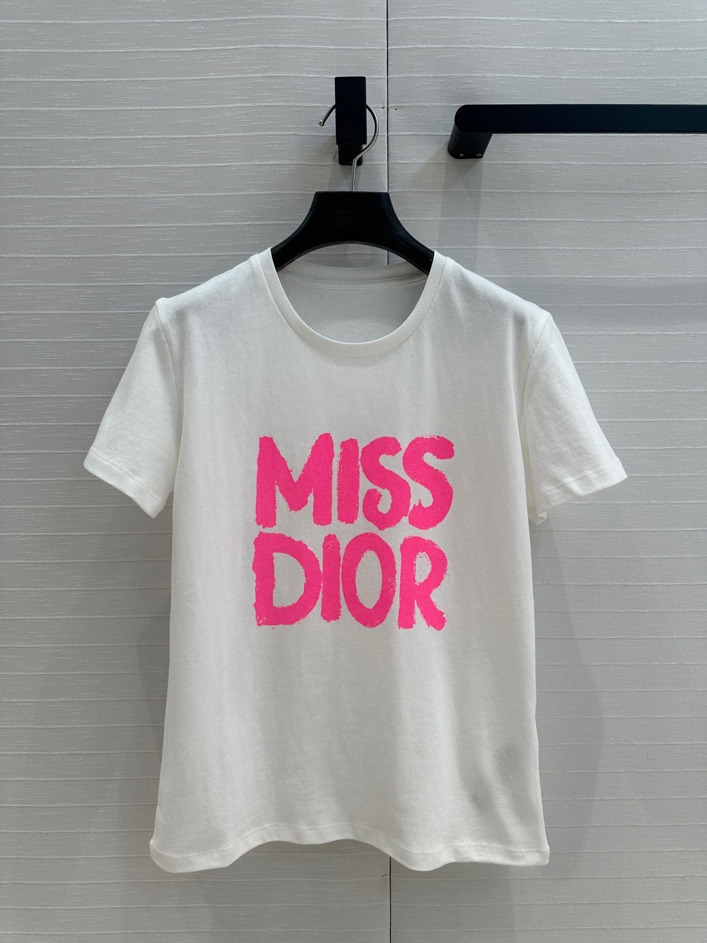 CD 25 Miss Dior T-shirt White Pink Cotton