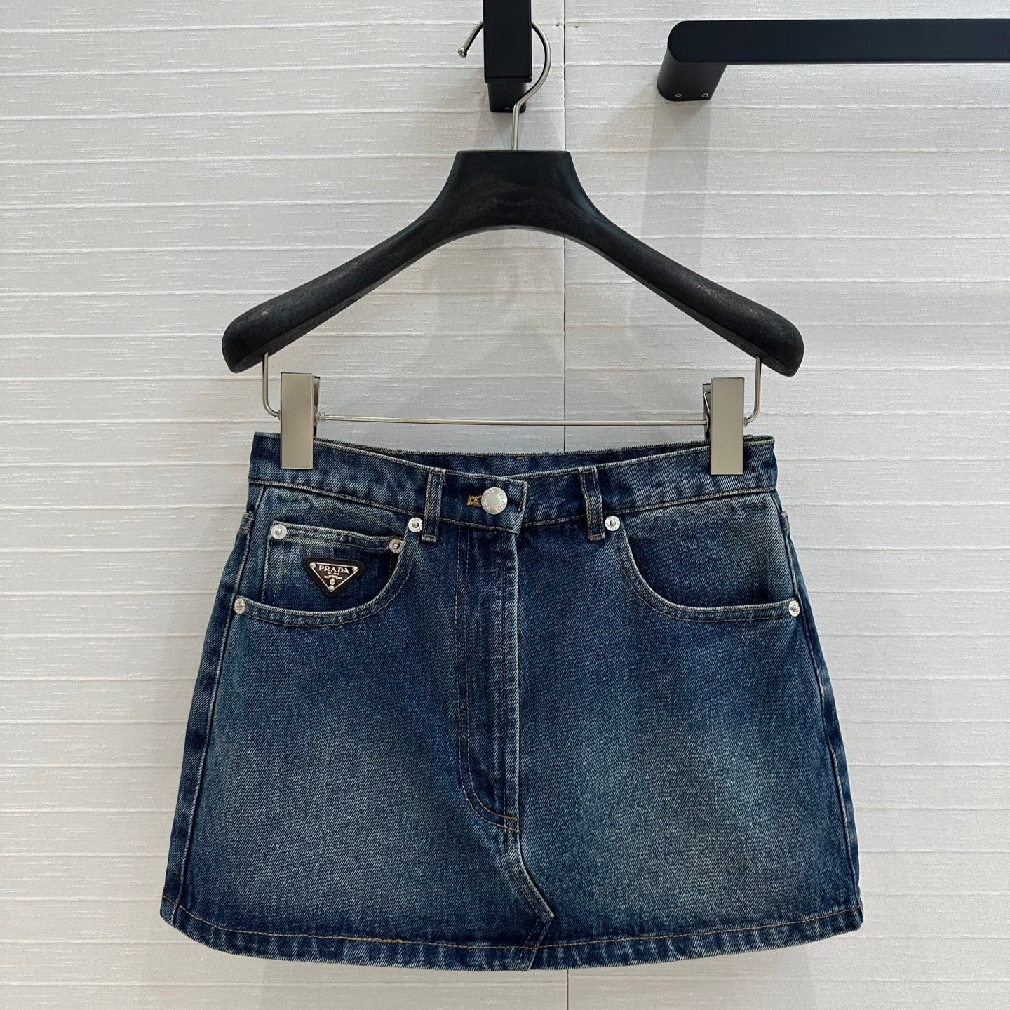 Prada 25 Denim Skirt Blue Cotton