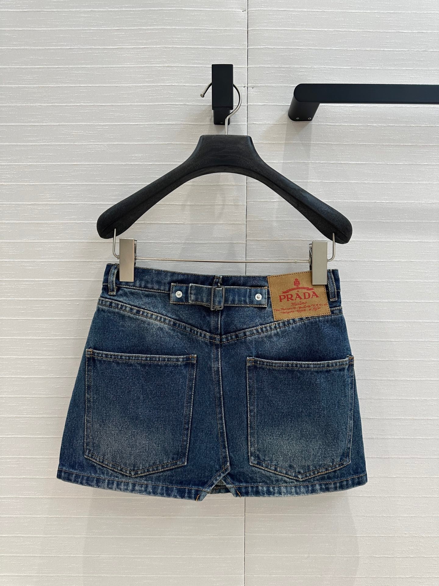 Prada 25 Denim Skirt Blue Cotton