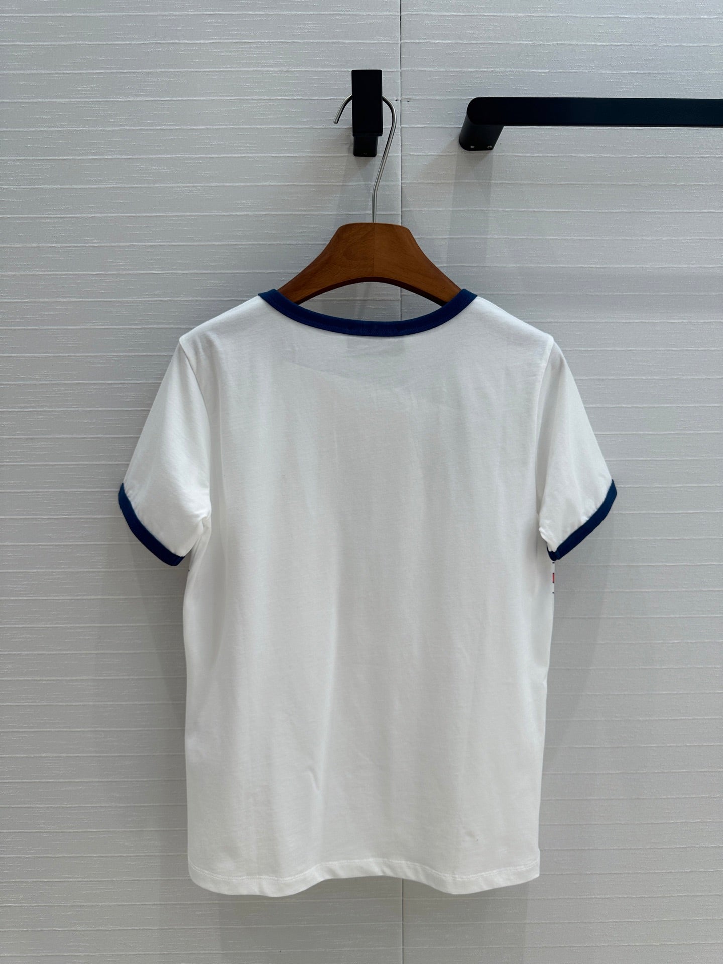Gucci 25 Blue Letter Short-sleeved T-shirt White Cotton