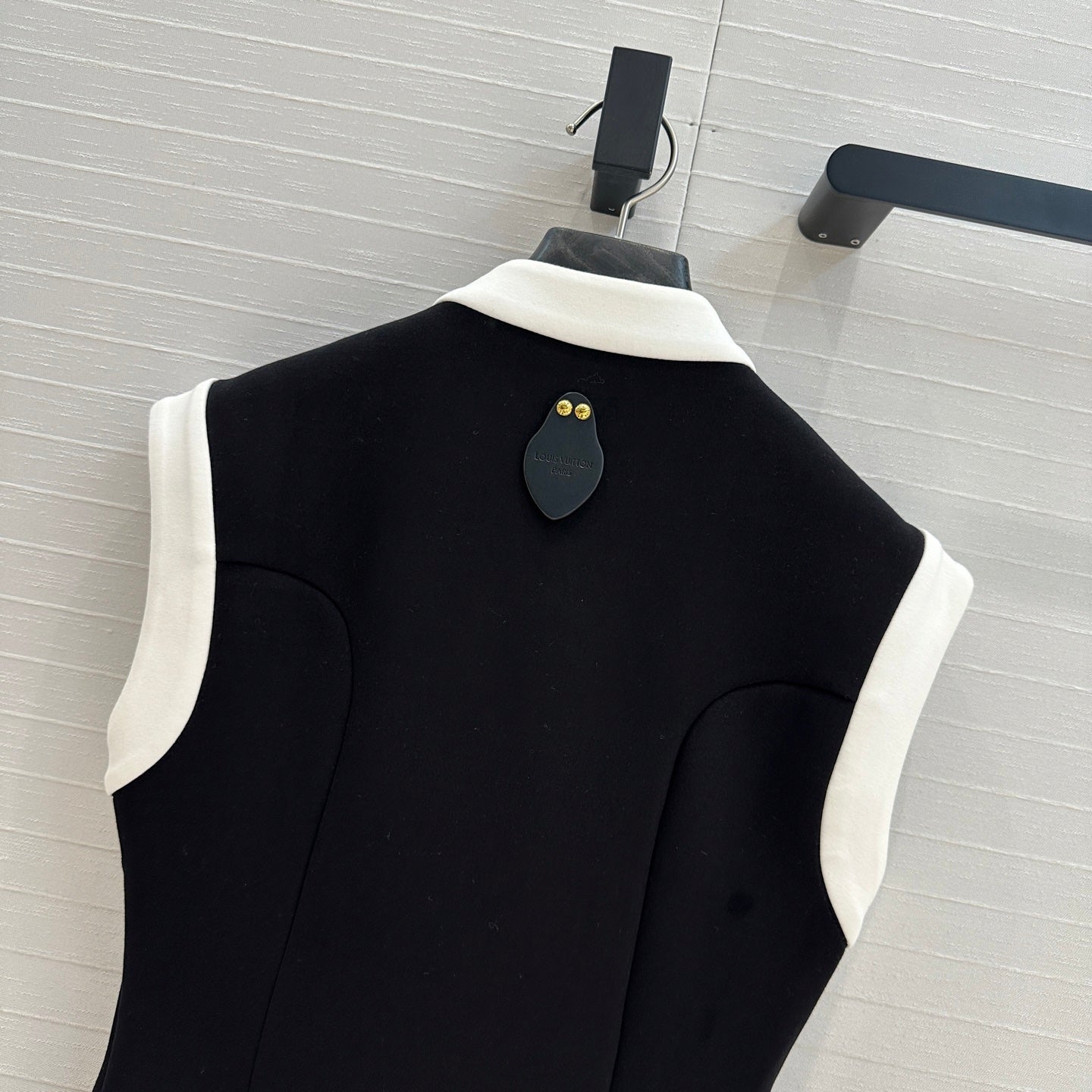 LV 25 Princess Seams Dress Black Polyester Cotton