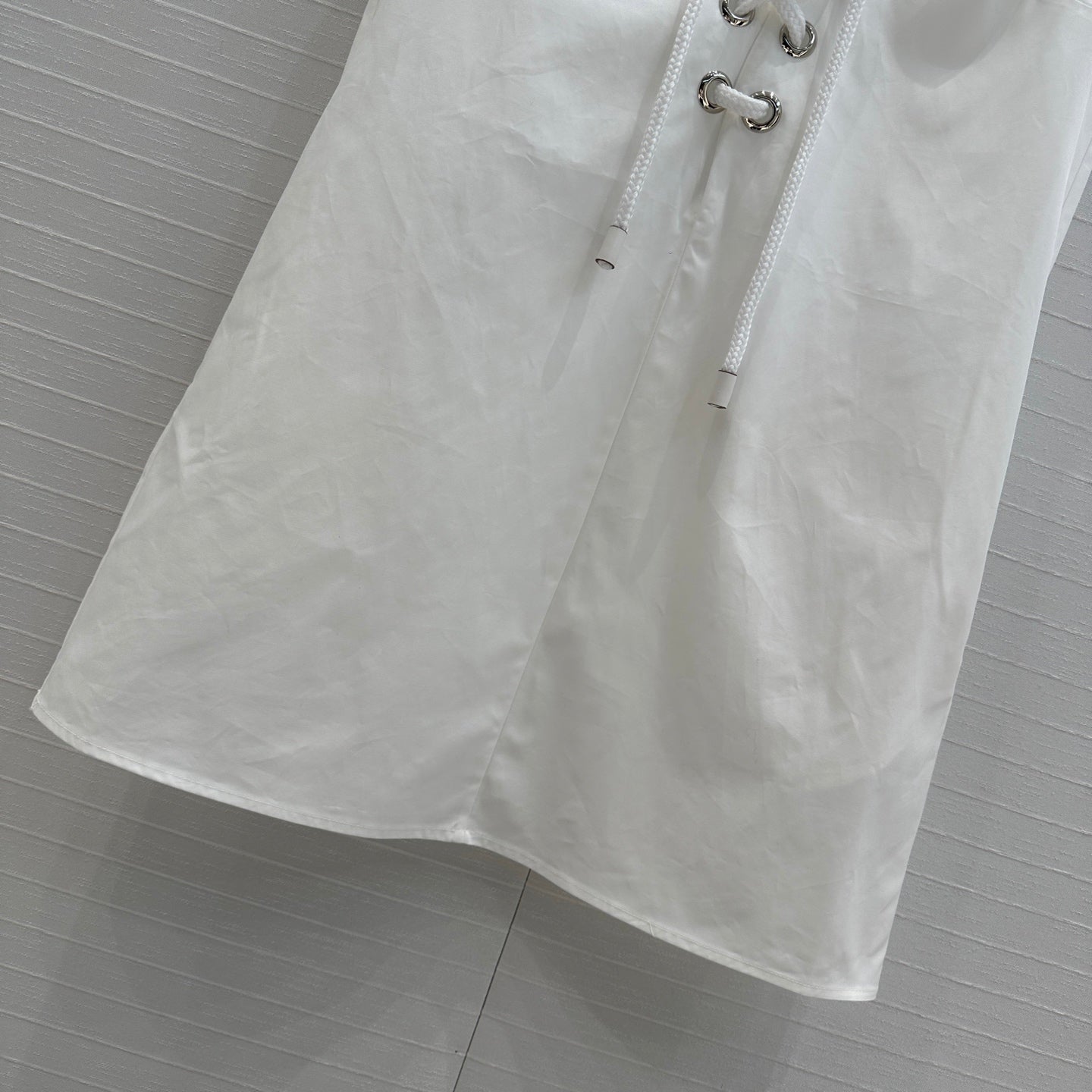 Prada 25 Sleeveless Dress White Cotton