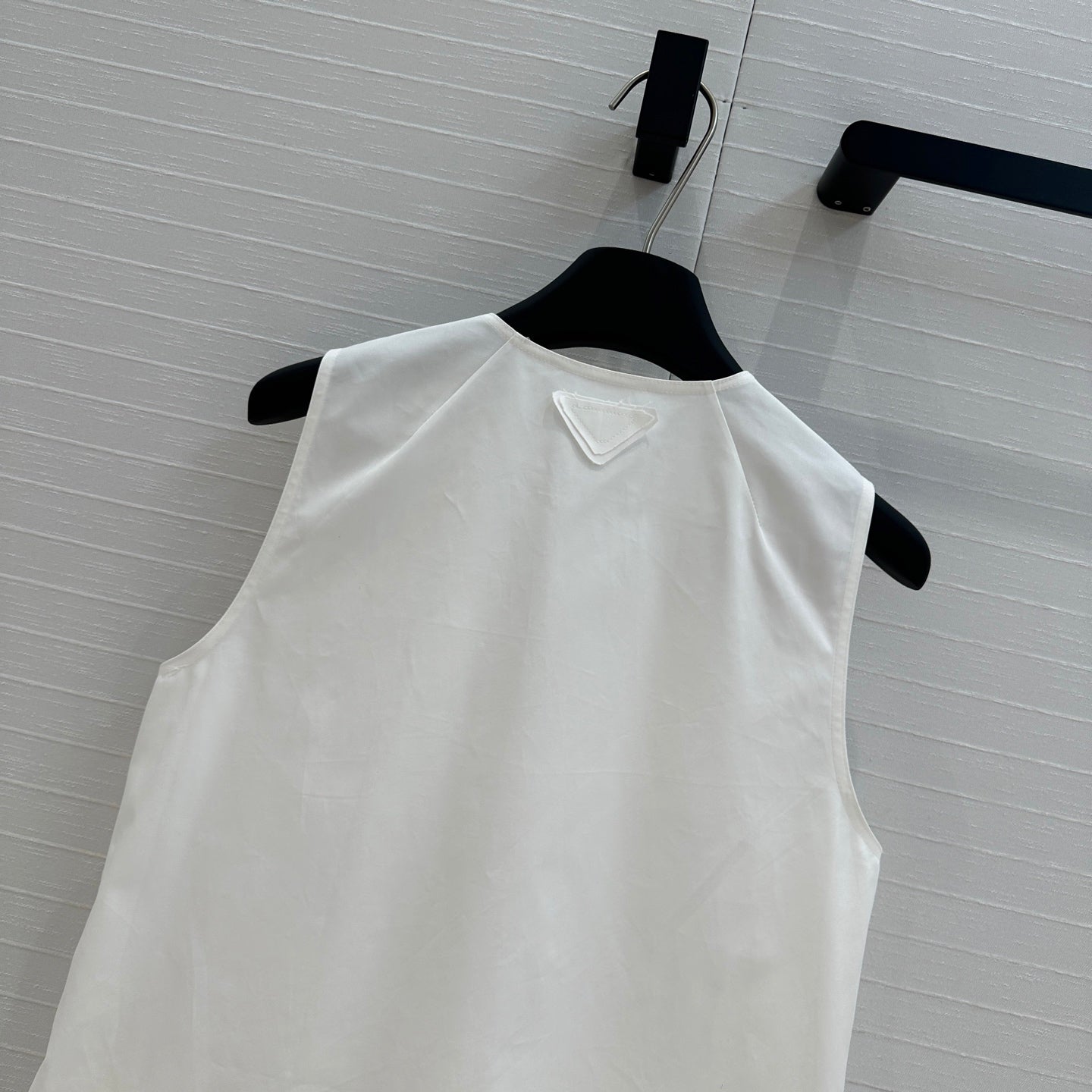 Prada 25 Sleeveless Dress White Cotton