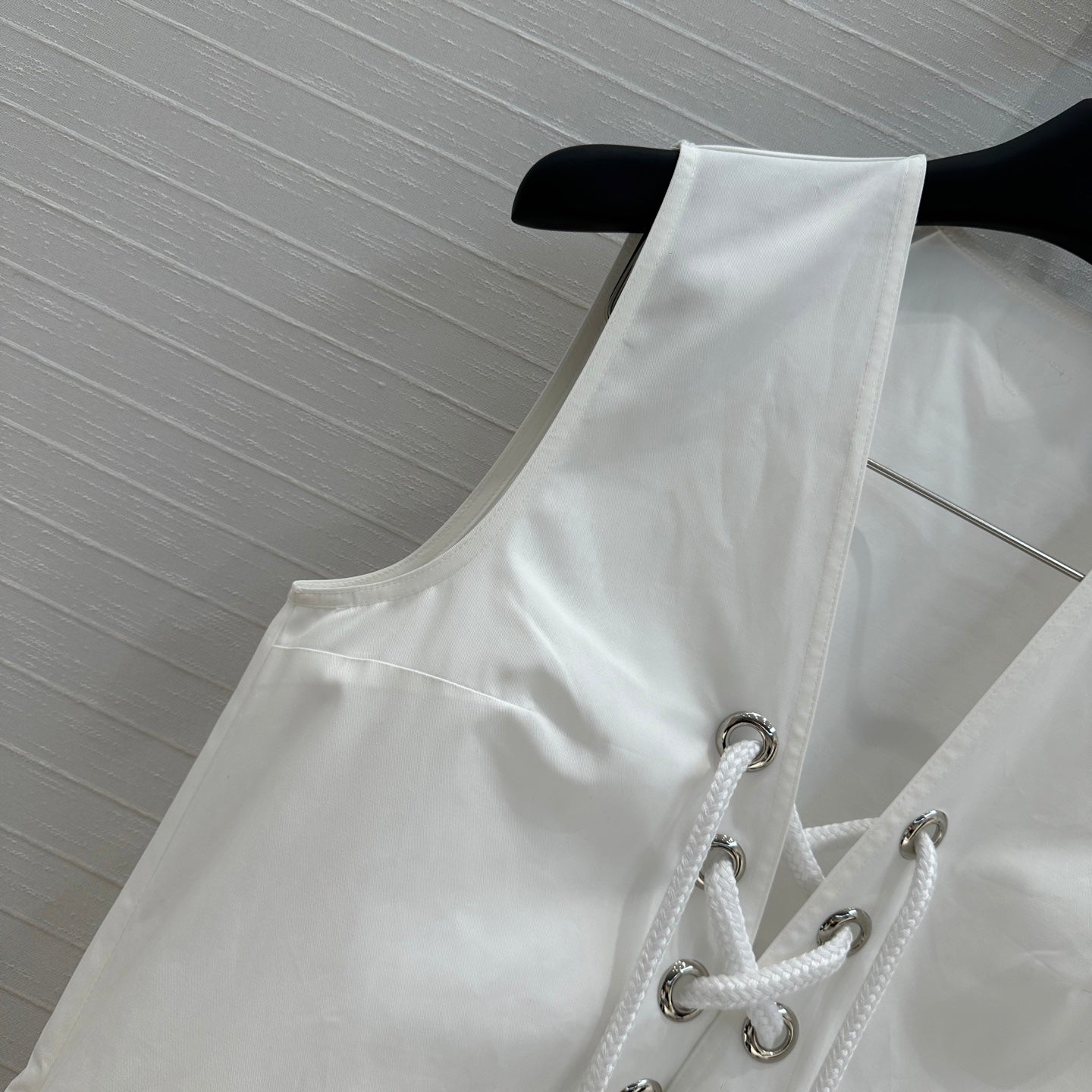 Prada 25 Sleeveless Dress White Cotton