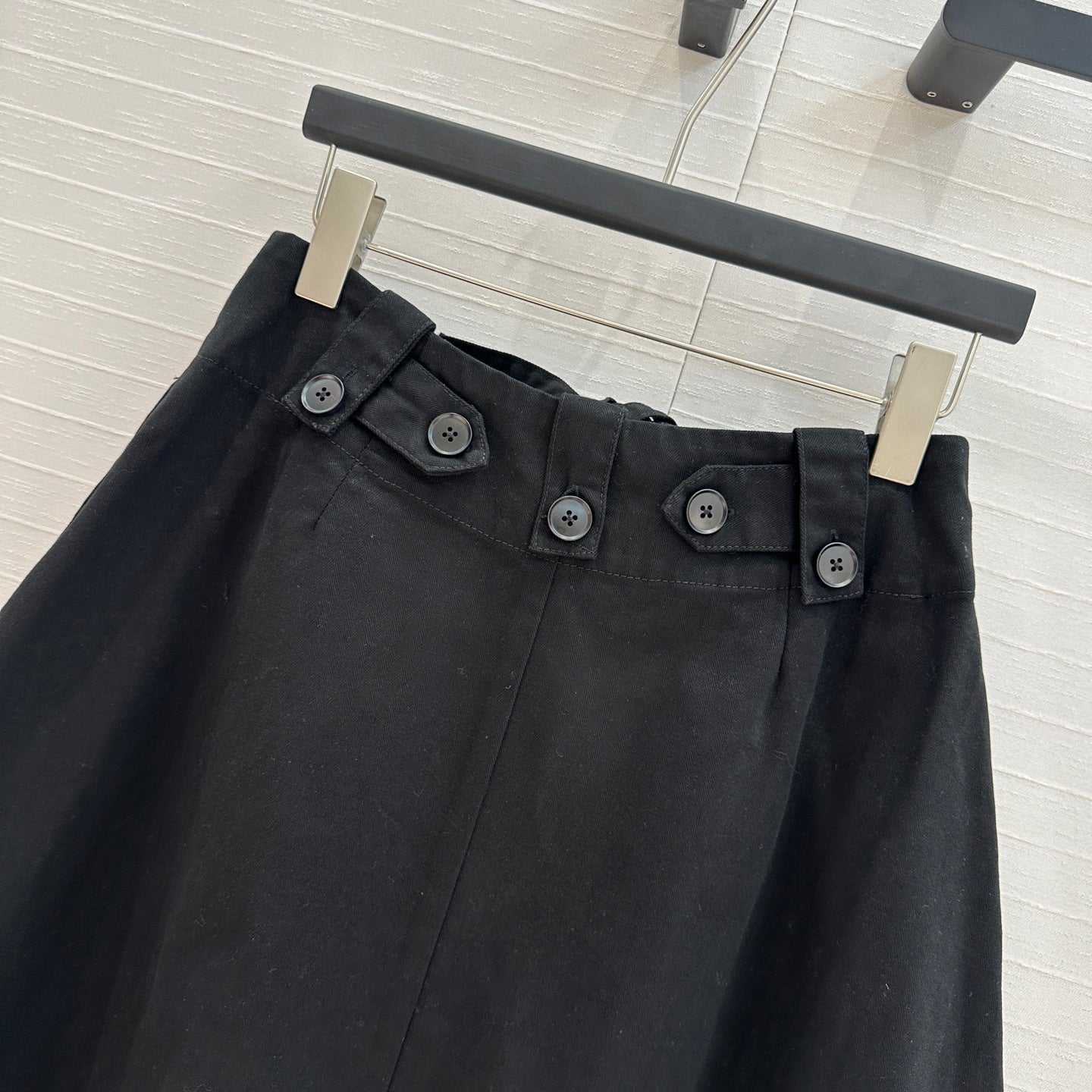 Prada A-line Skirt Black Cotton