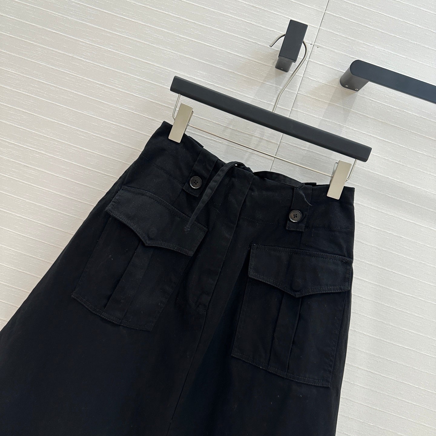 Prada A-line Skirt Black Cotton