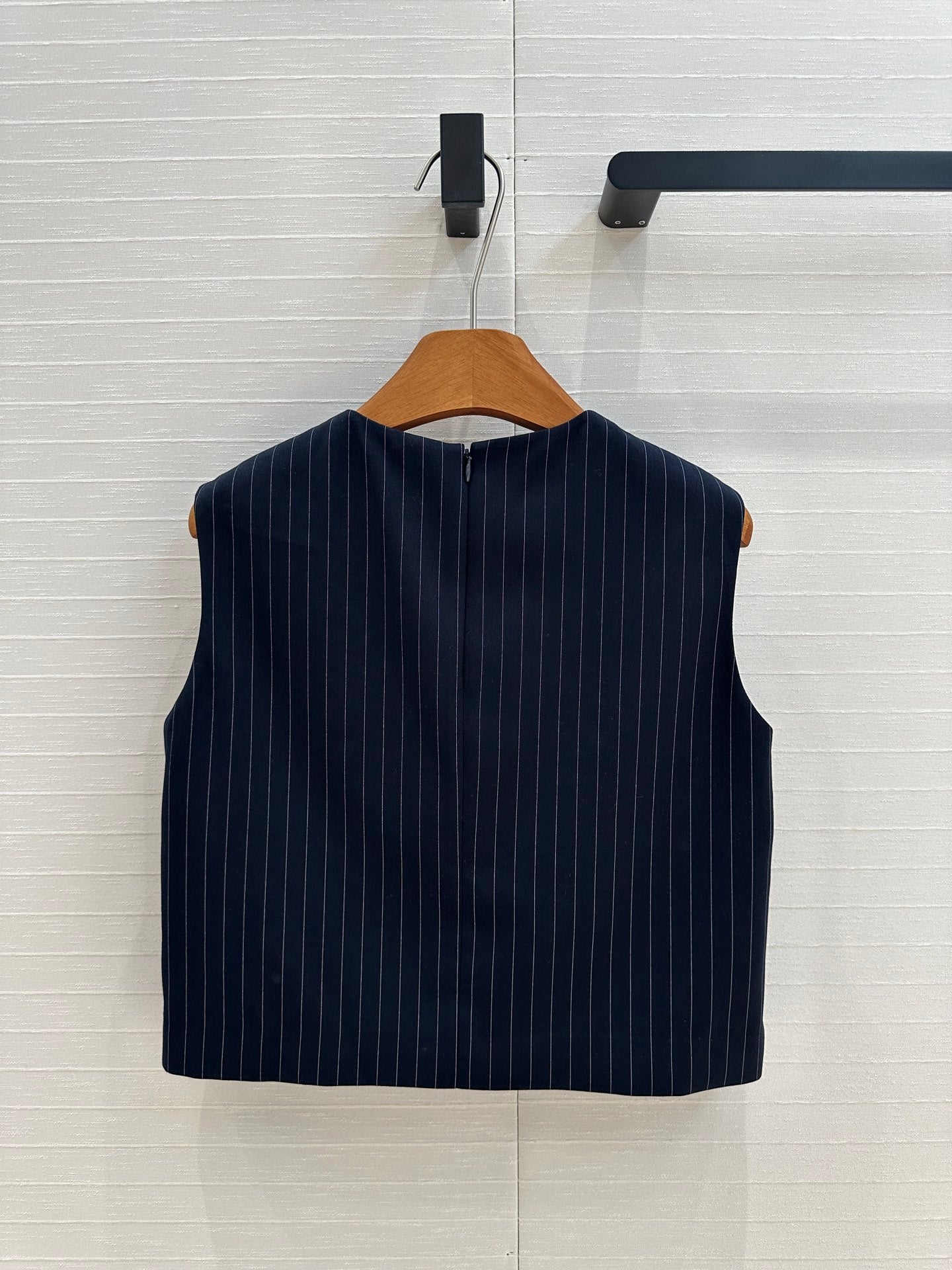 Loewe 25 Striped Vest Shirt Blue Viscose