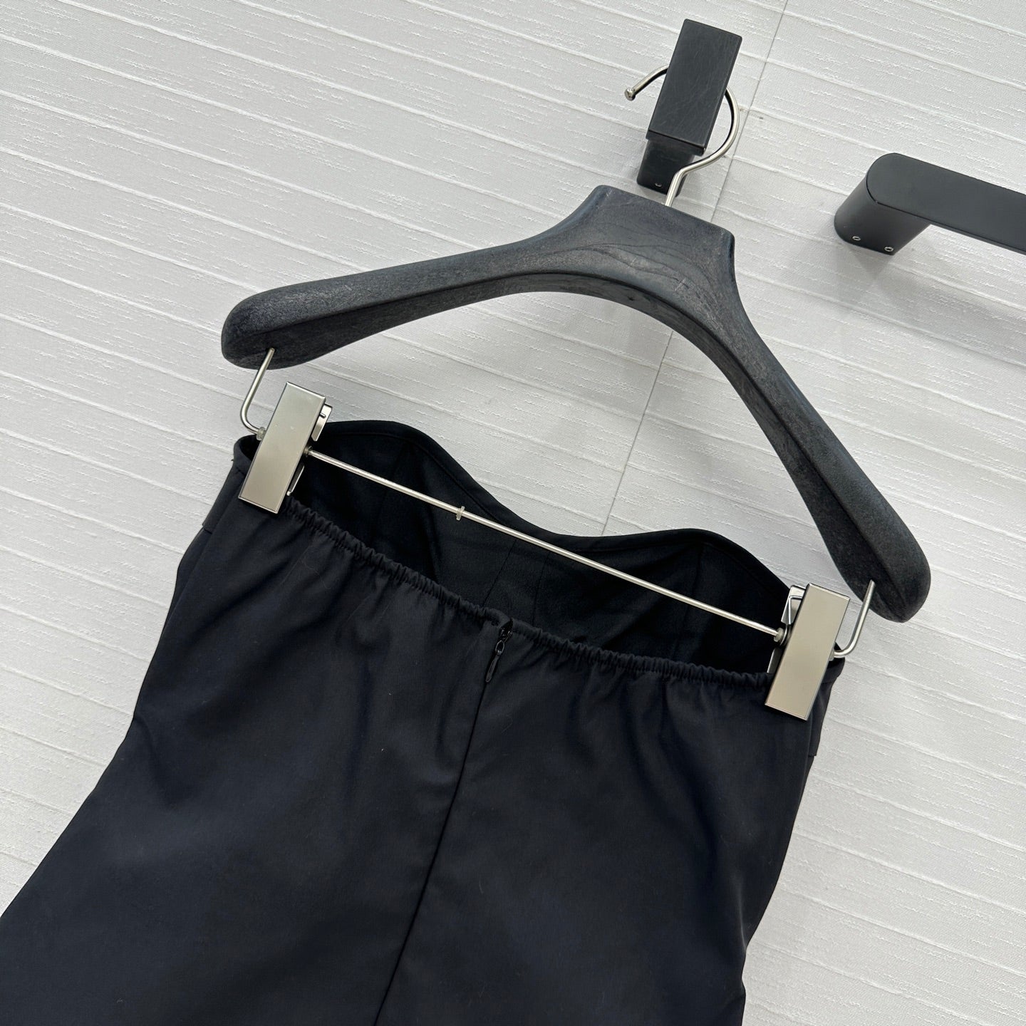 Prada 25 Cat Ear Tube Top Vest Black Cotton