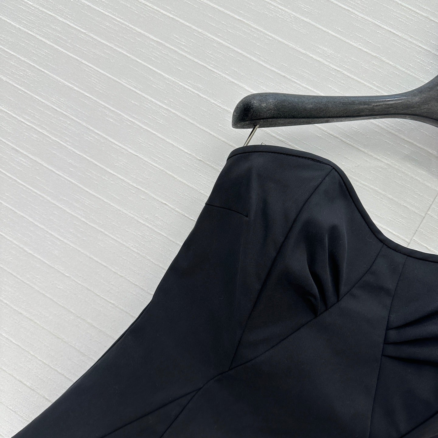 Prada 25 Cat Ear Tube Top Vest Black Cotton