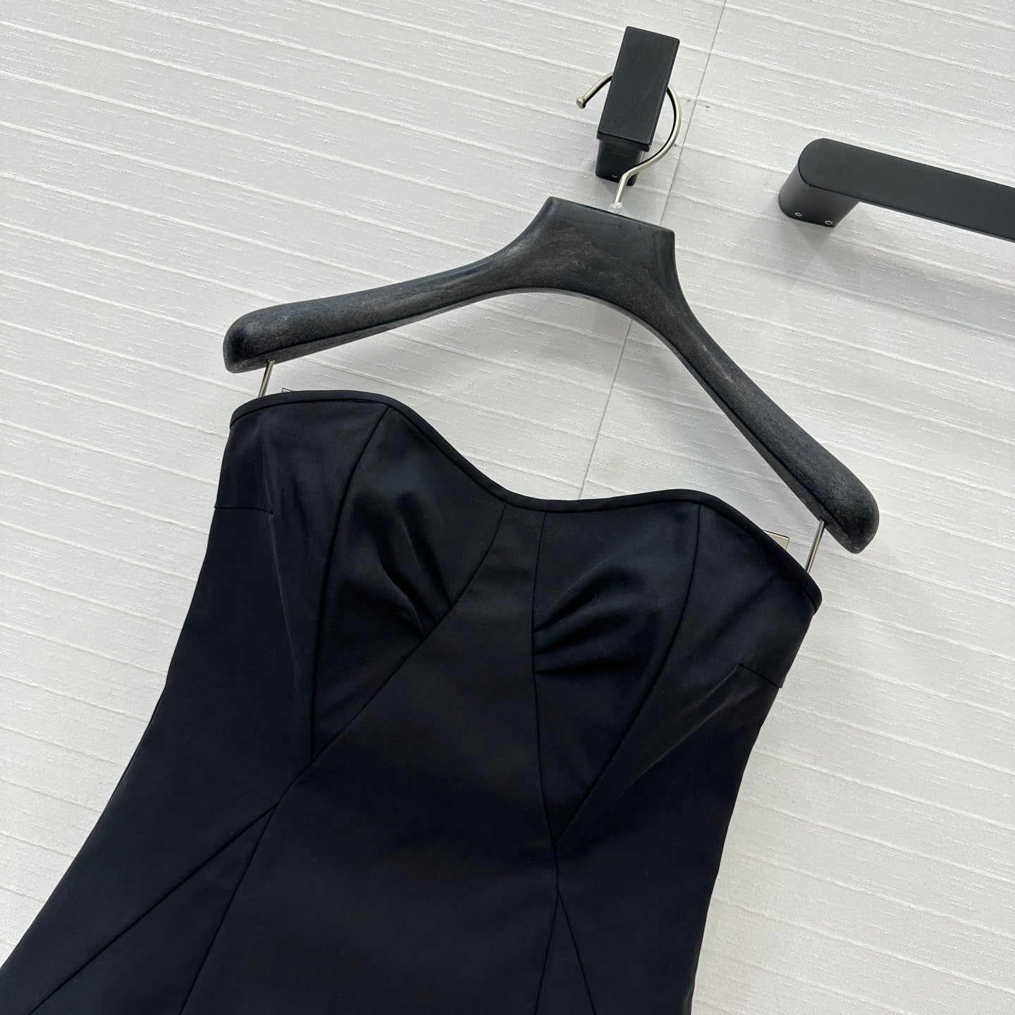 Prada 25 Cat Ear Tube Top Vest Black Cotton