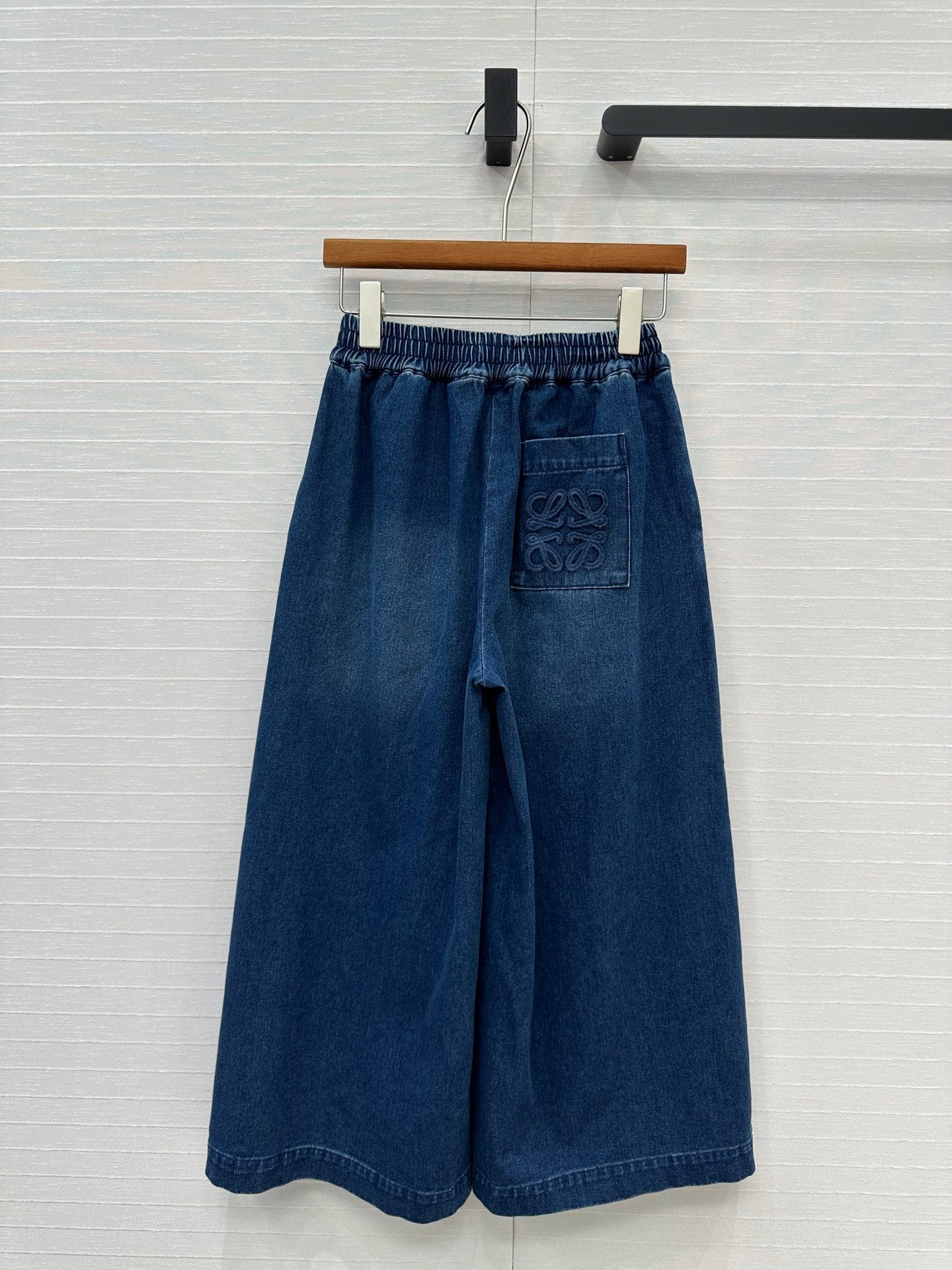 Loewe Wide-leg Pants Blue Cotton