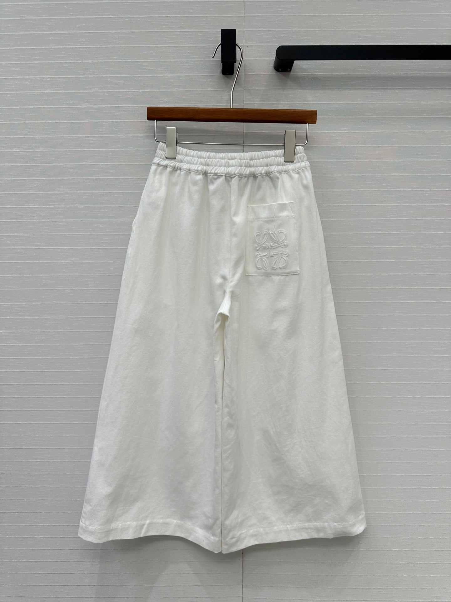 Loewe Wide-leg Pants White Cotton