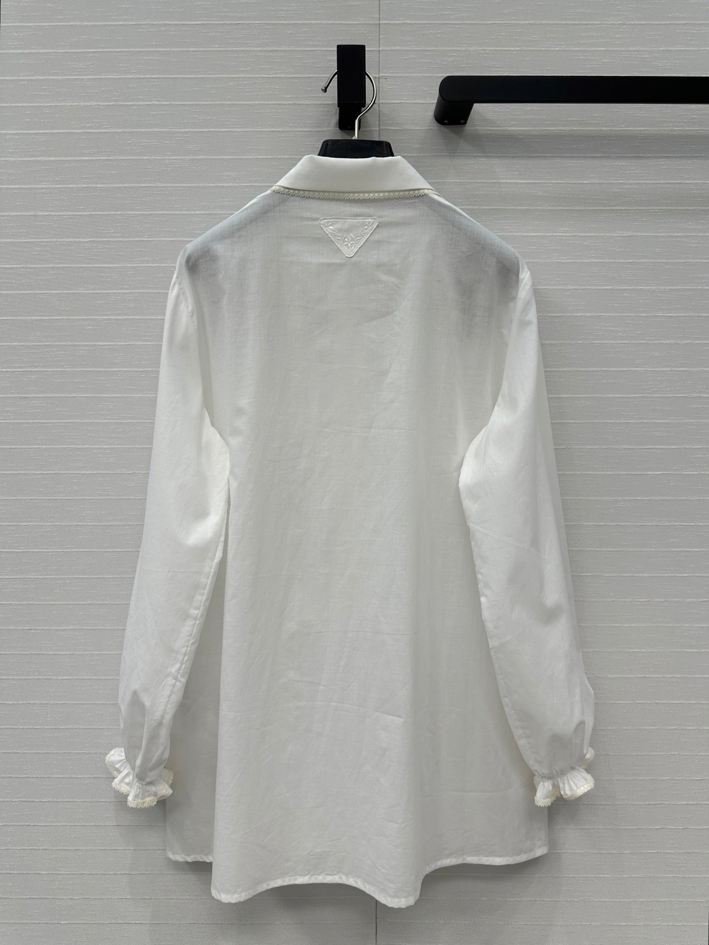 Prada 25 Long Shirt White Cotton