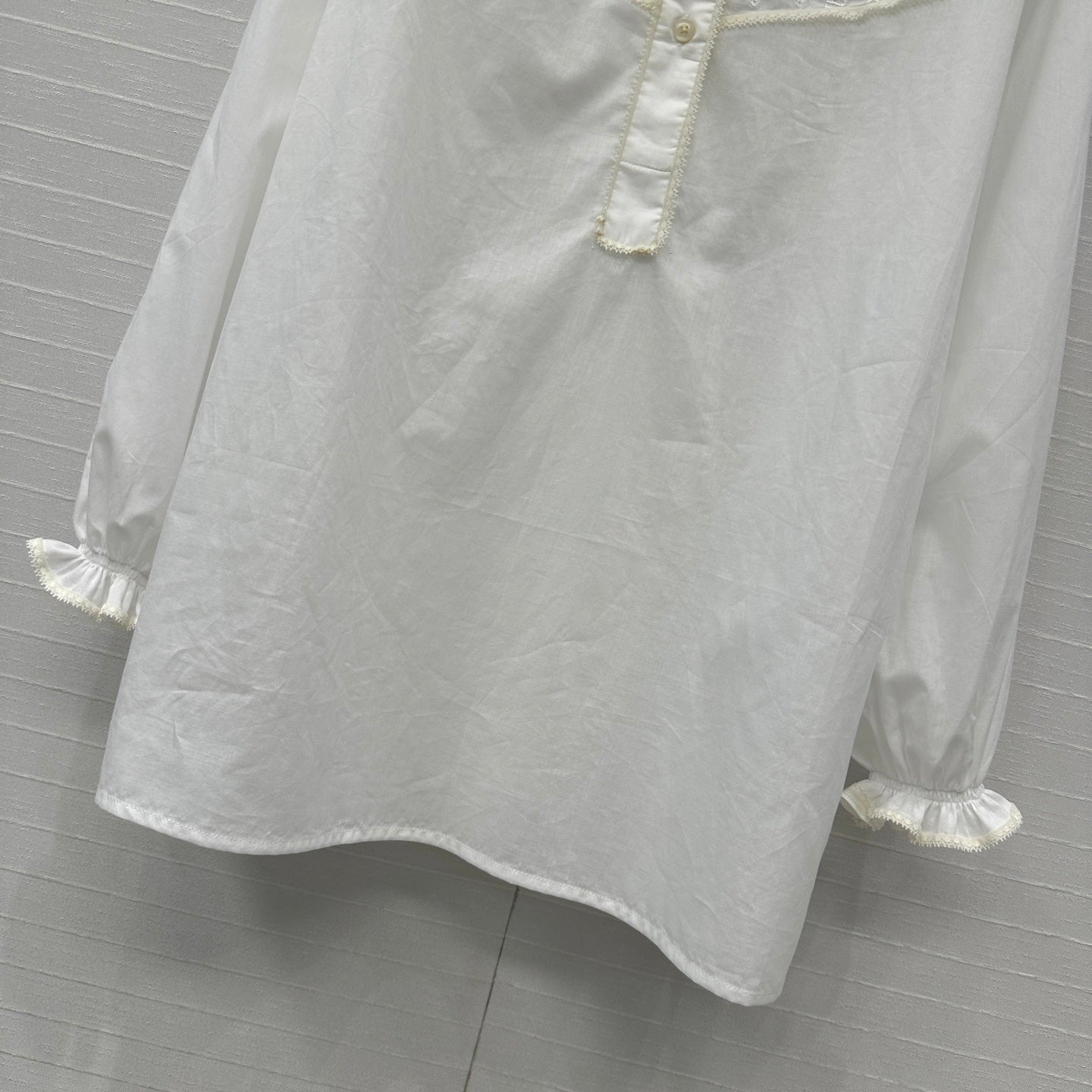 Prada 25 Long Shirt White Cotton
