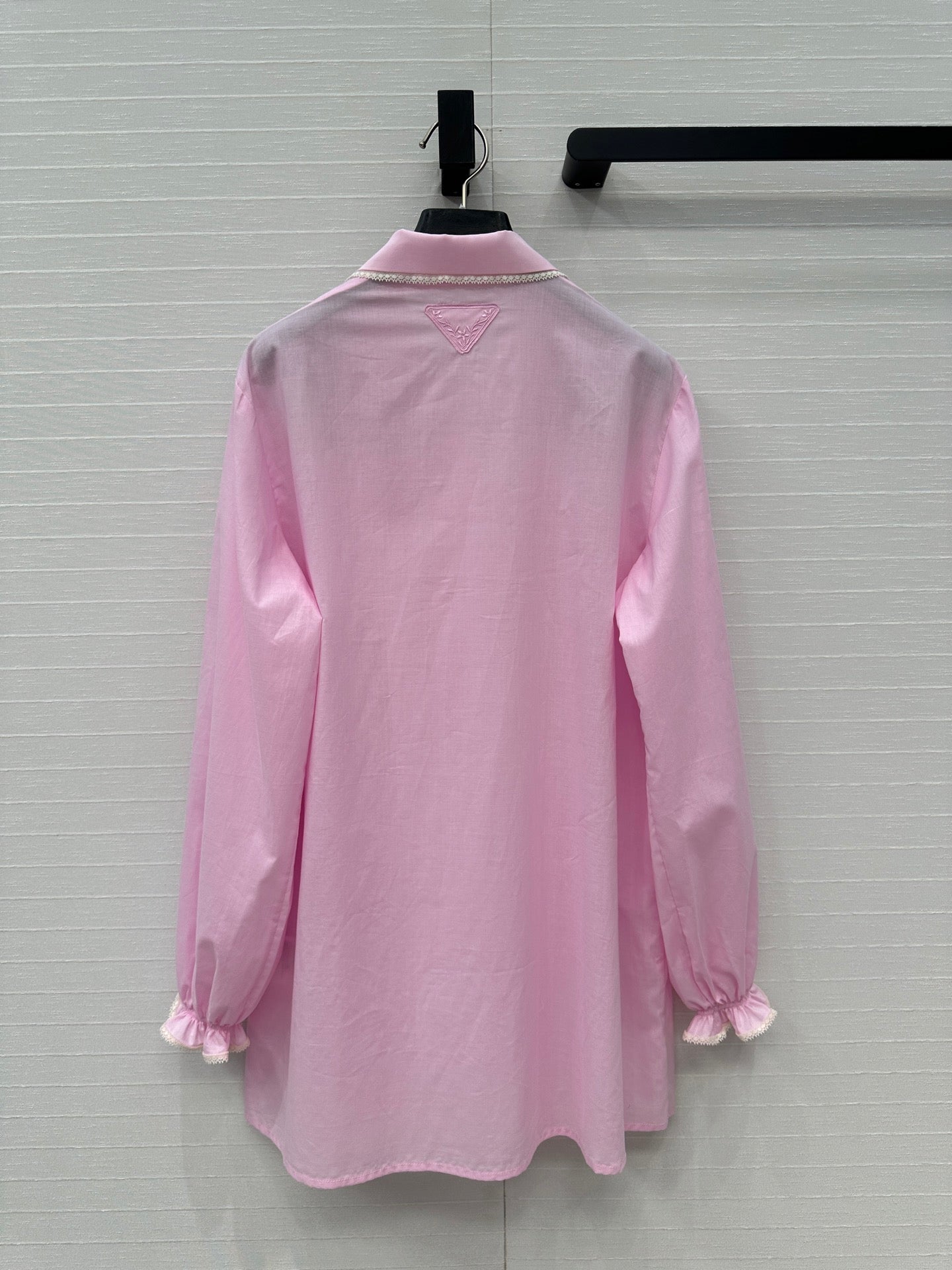 Prada 25 Long Shirt Pink Cotton