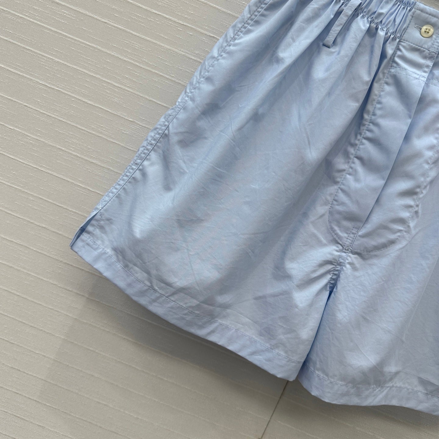 Prada 25 Short Blue Cotton
