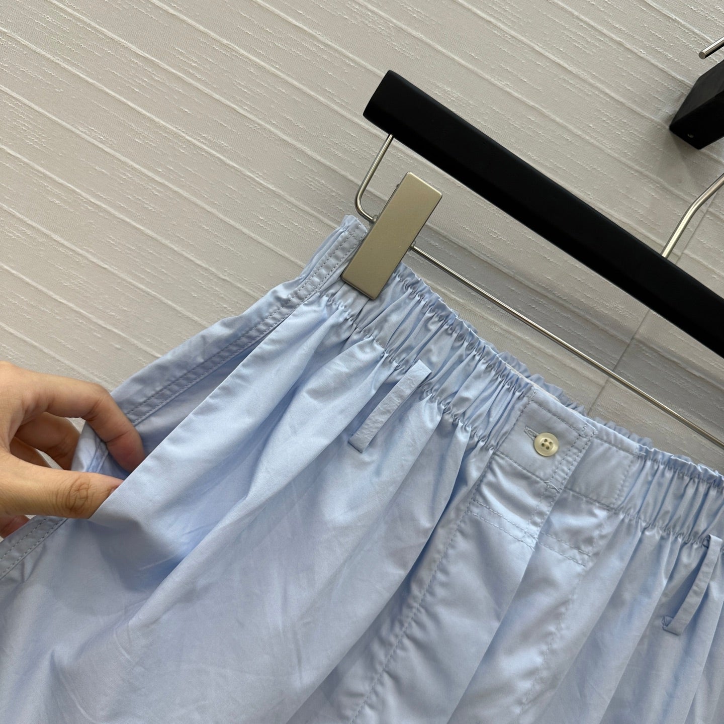 Prada 25 Short Blue Cotton