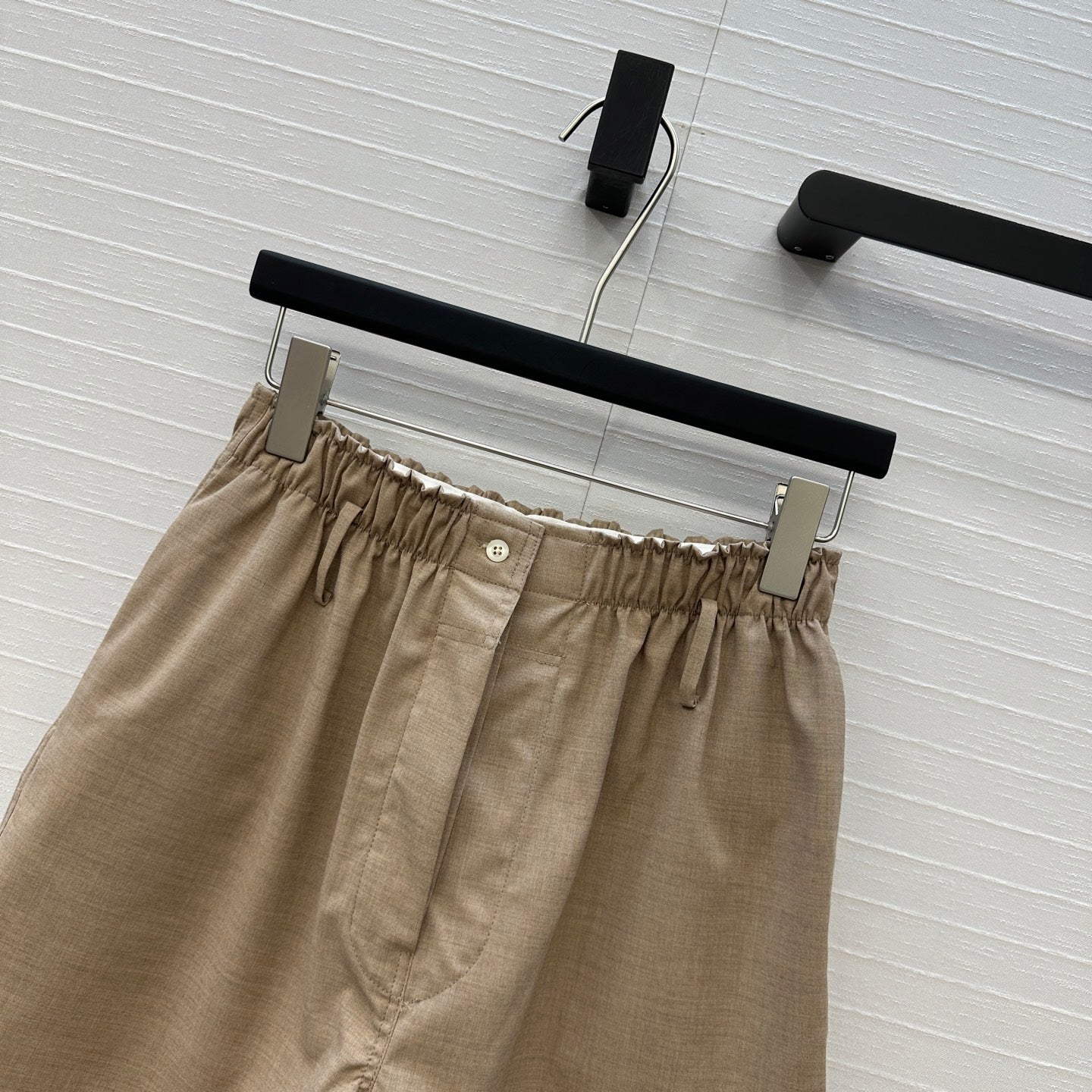 Prada 25 Short Light Brown Cotton