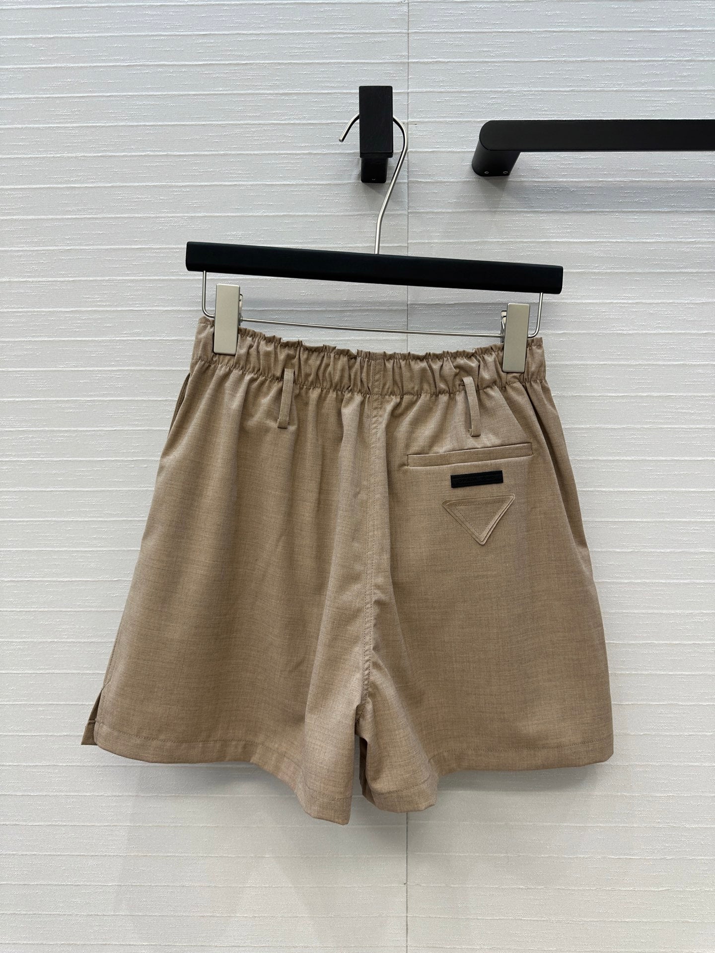 Prada 25 Short Light Brown Cotton
