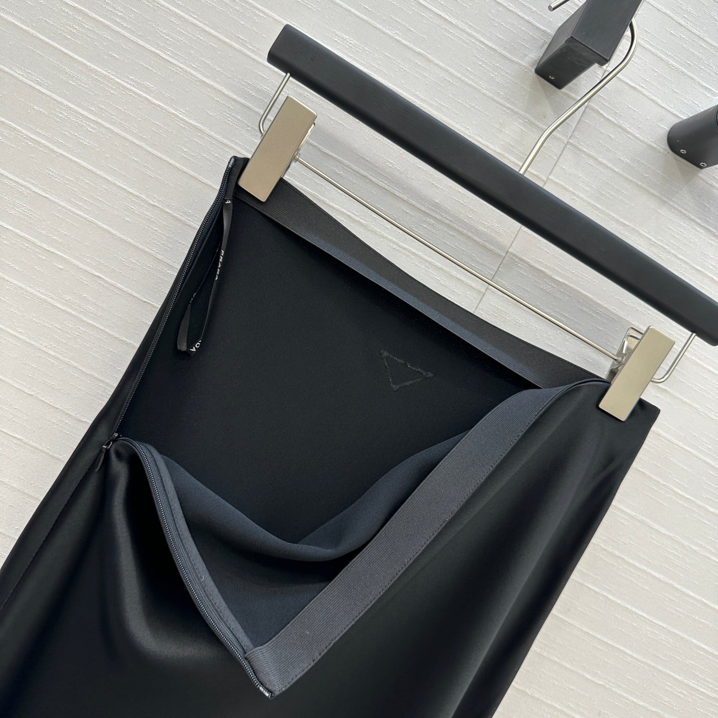 Prada 25 Fishtail Dress Black Acetate Polyester