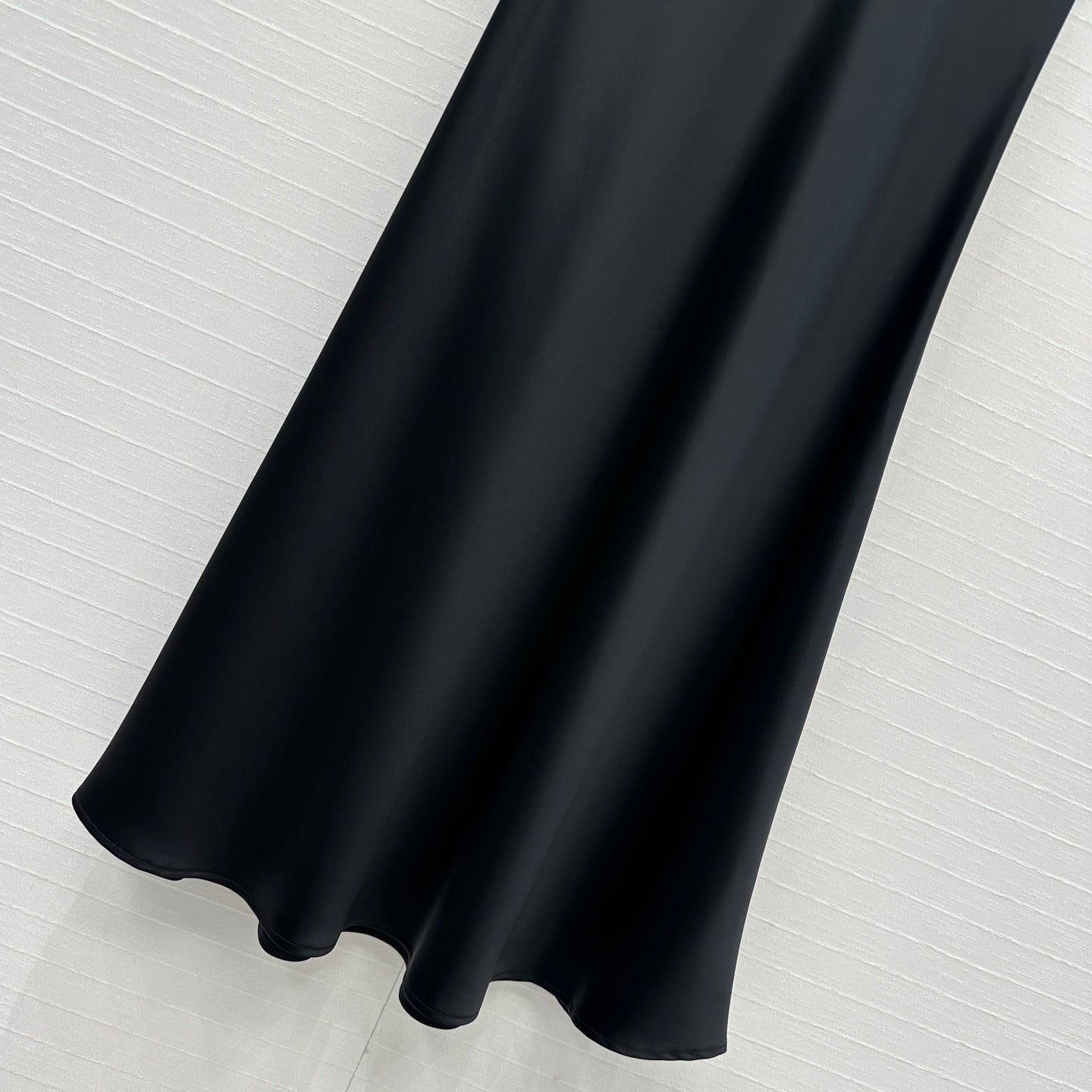 Prada 25 Fishtail Dress Black Acetate Polyester