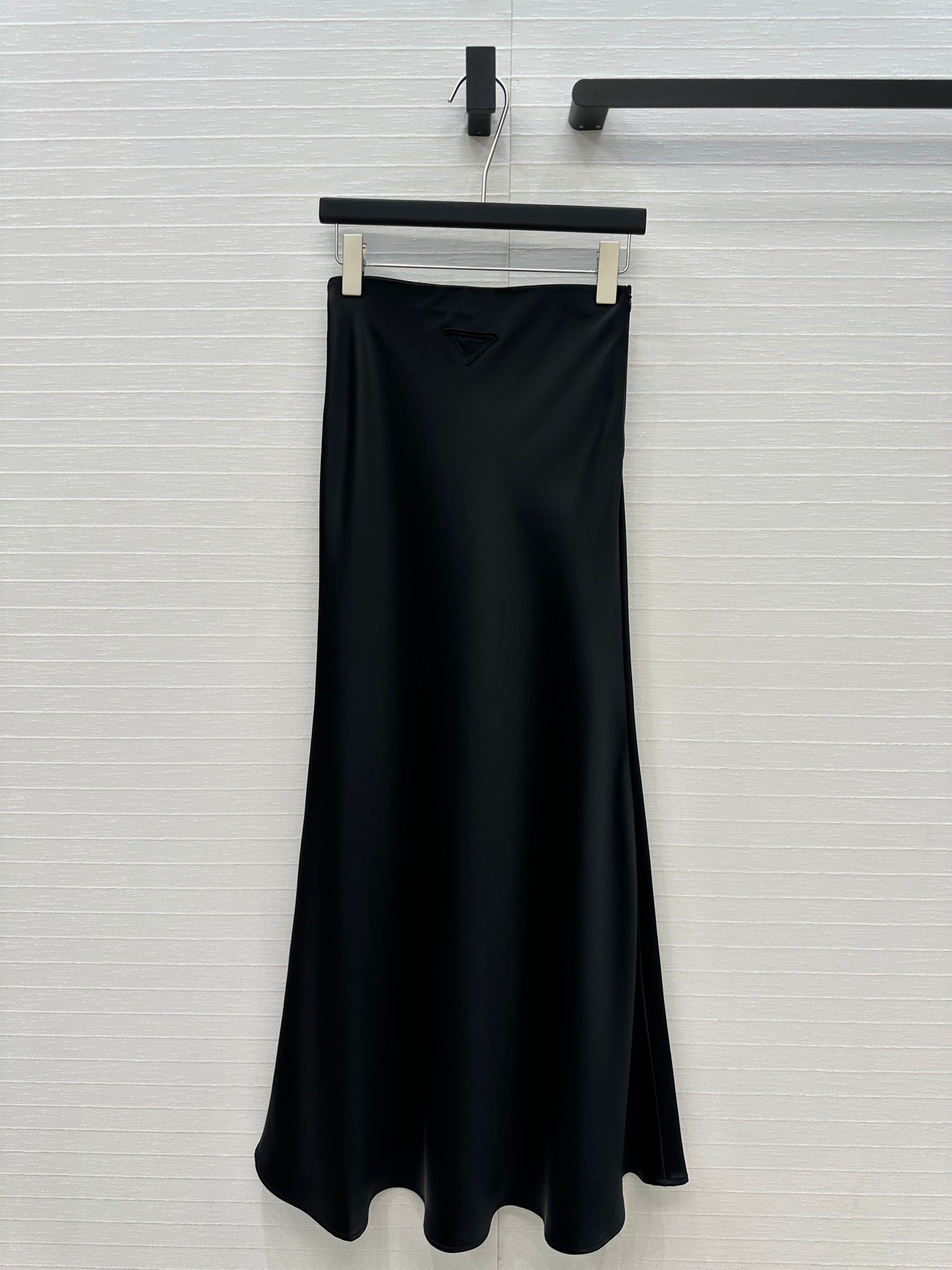 Prada 25 Fishtail Dress Black Acetate Polyester