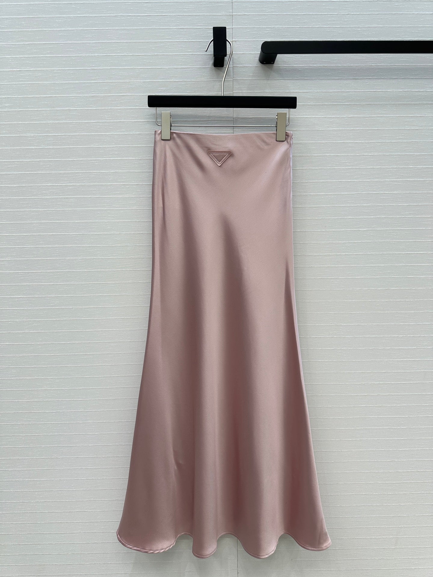 Prada 25 Fishtail Dress Pink Acetate Polyester