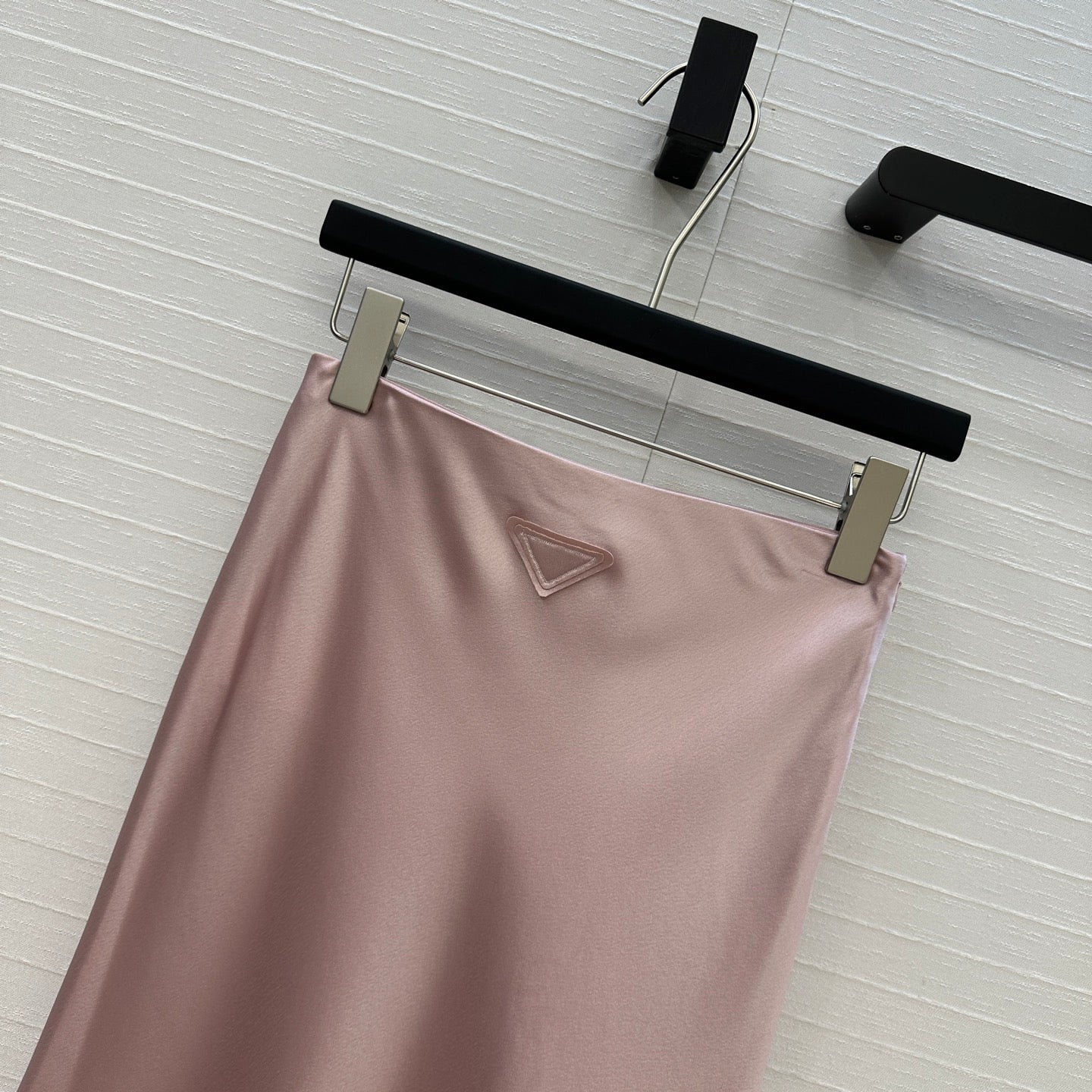 Prada 25 Fishtail Dress Pink Acetate Polyester