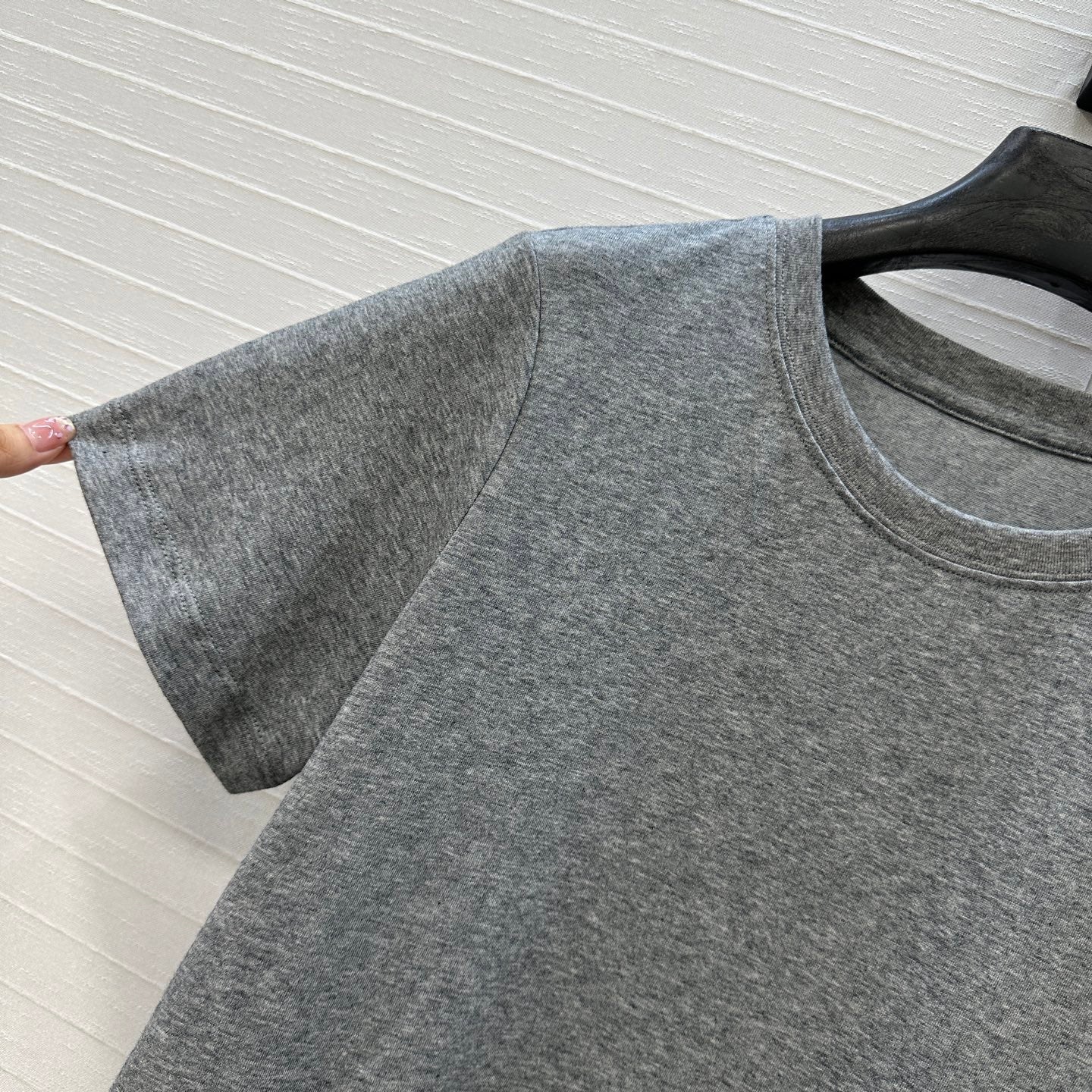 Zimmermann 25 Lace Short-sleeved T-shirt Gray Cotton 239