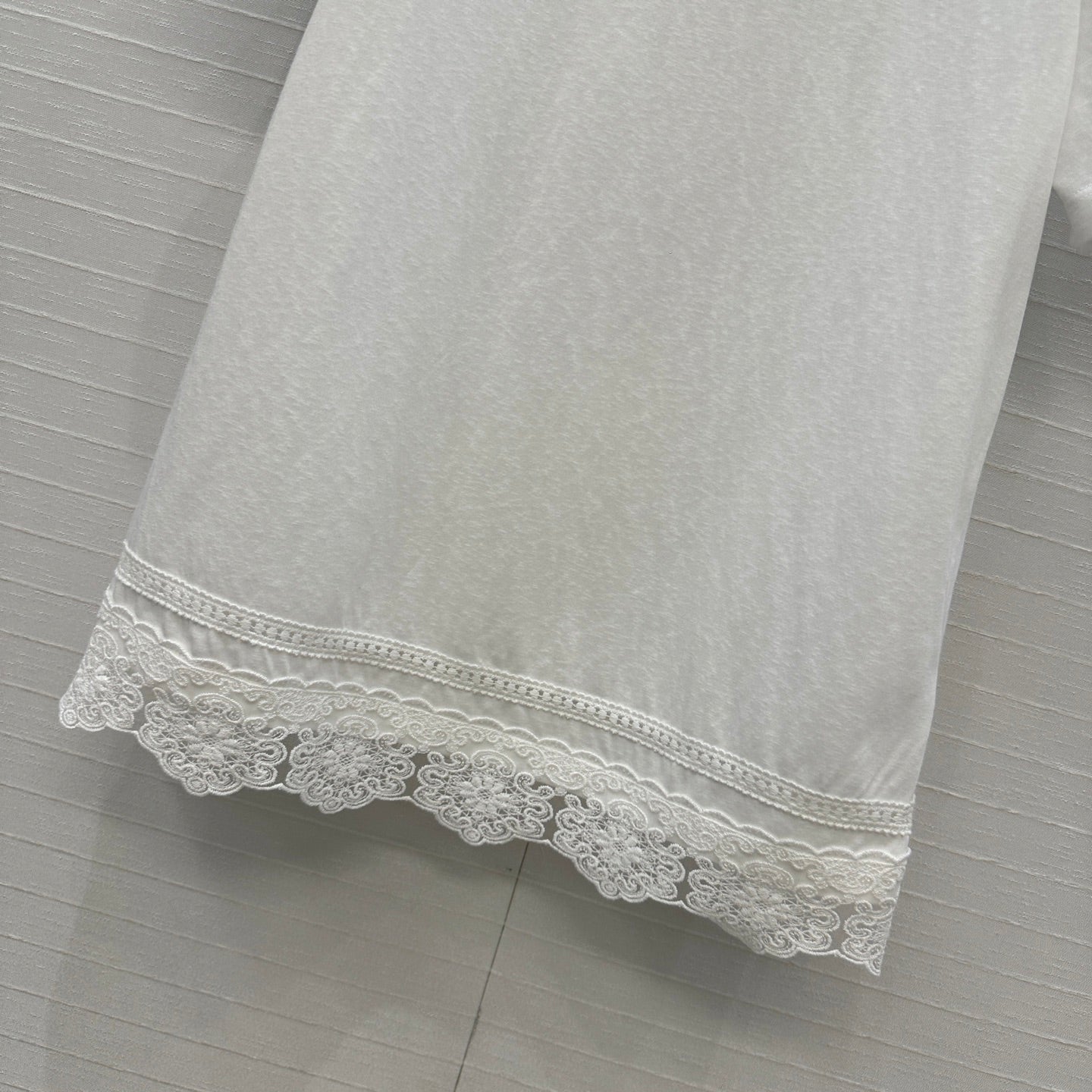 Zimmermann 25 Lace Short-sleeved T-shirt White Cotton 240