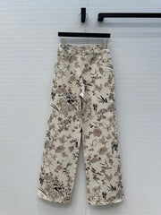 CD 25 Printed Denim Trouser Cotton