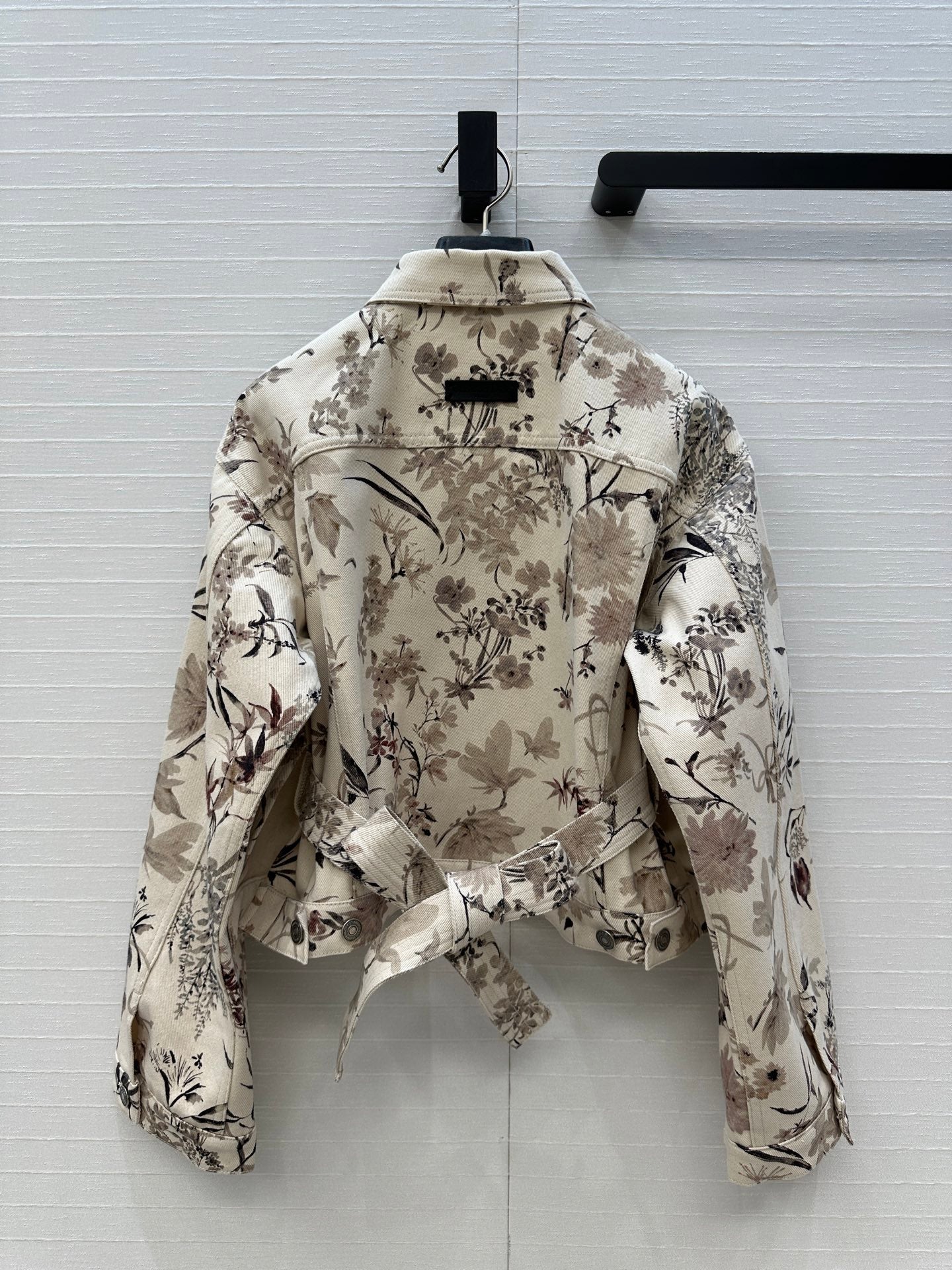 CD 25 Printed Denim Short Jacket Cotton