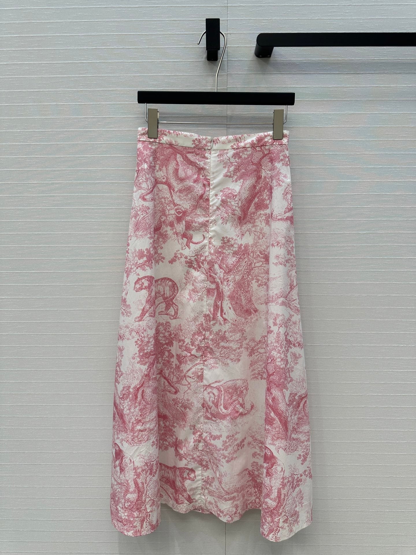 CD 25 Sauvage Jouy Button-down Dress Pink White Cotton