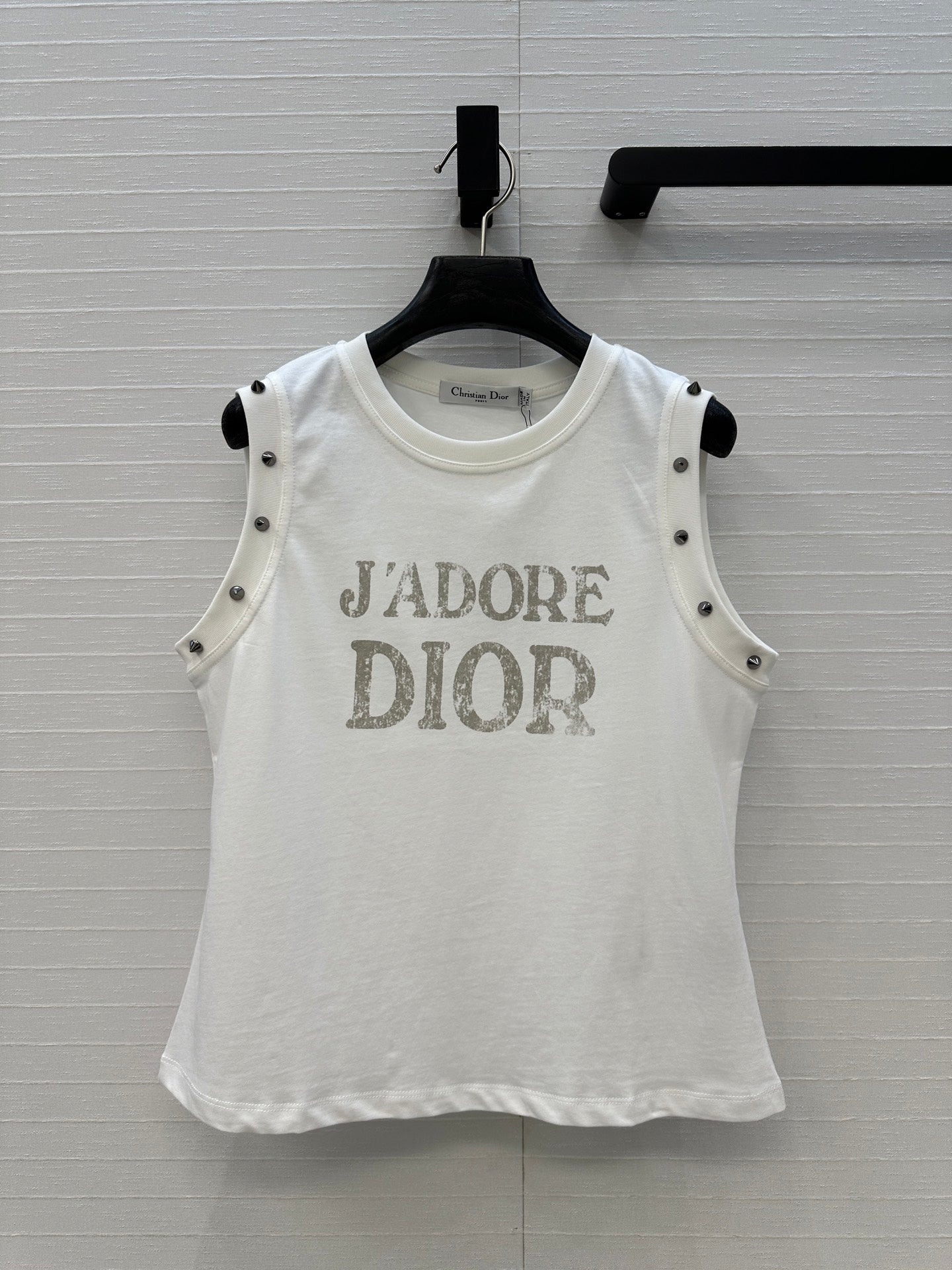 CD 25 J'Adore Dior Vest T-shirt White Cotton