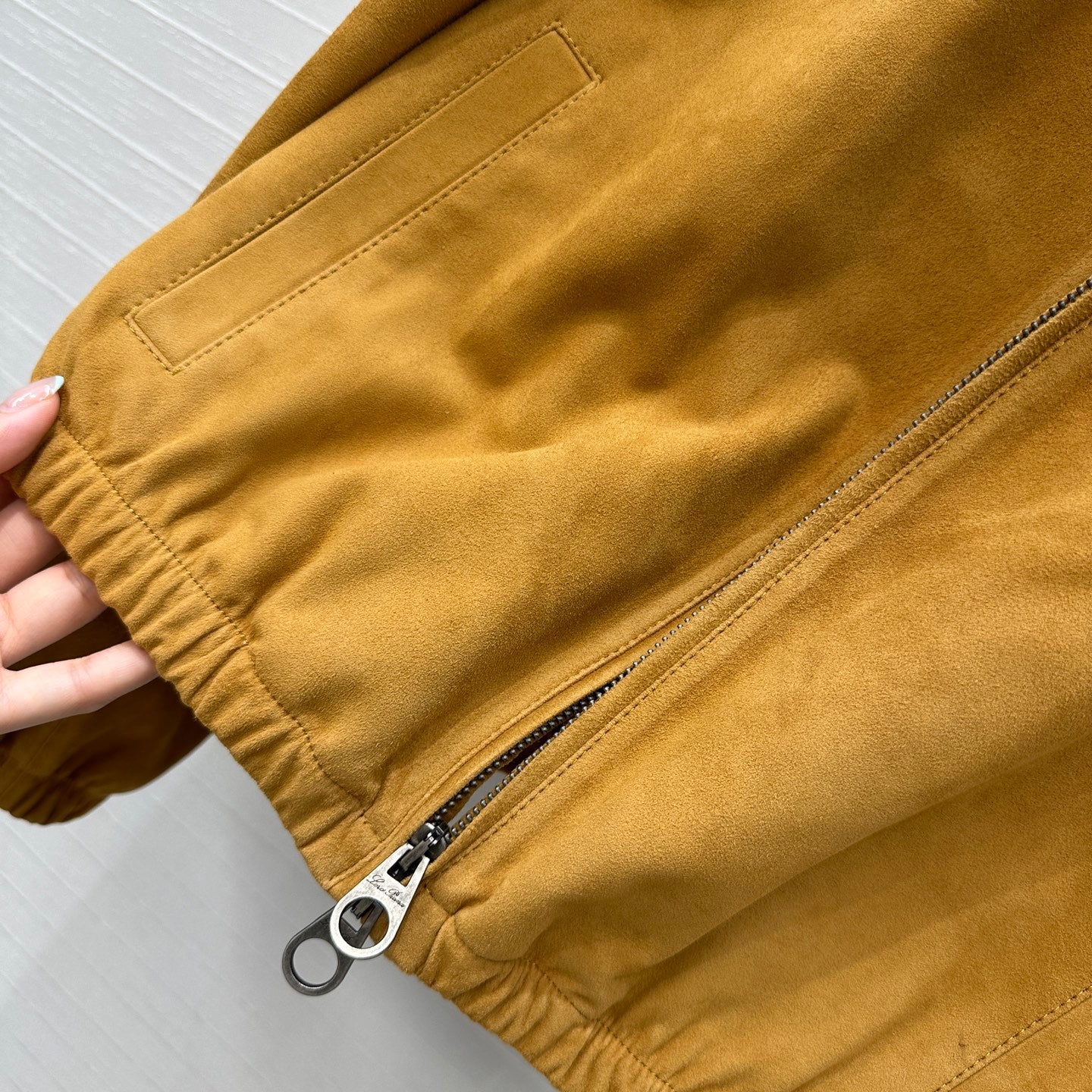 LP 25 Bomber Jacket Camel Suede 273465