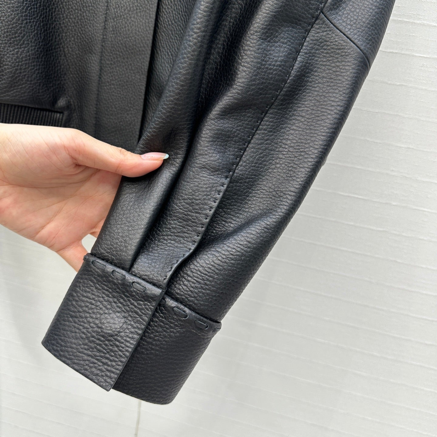 Fendi 25 Leather Jacket Black 0021