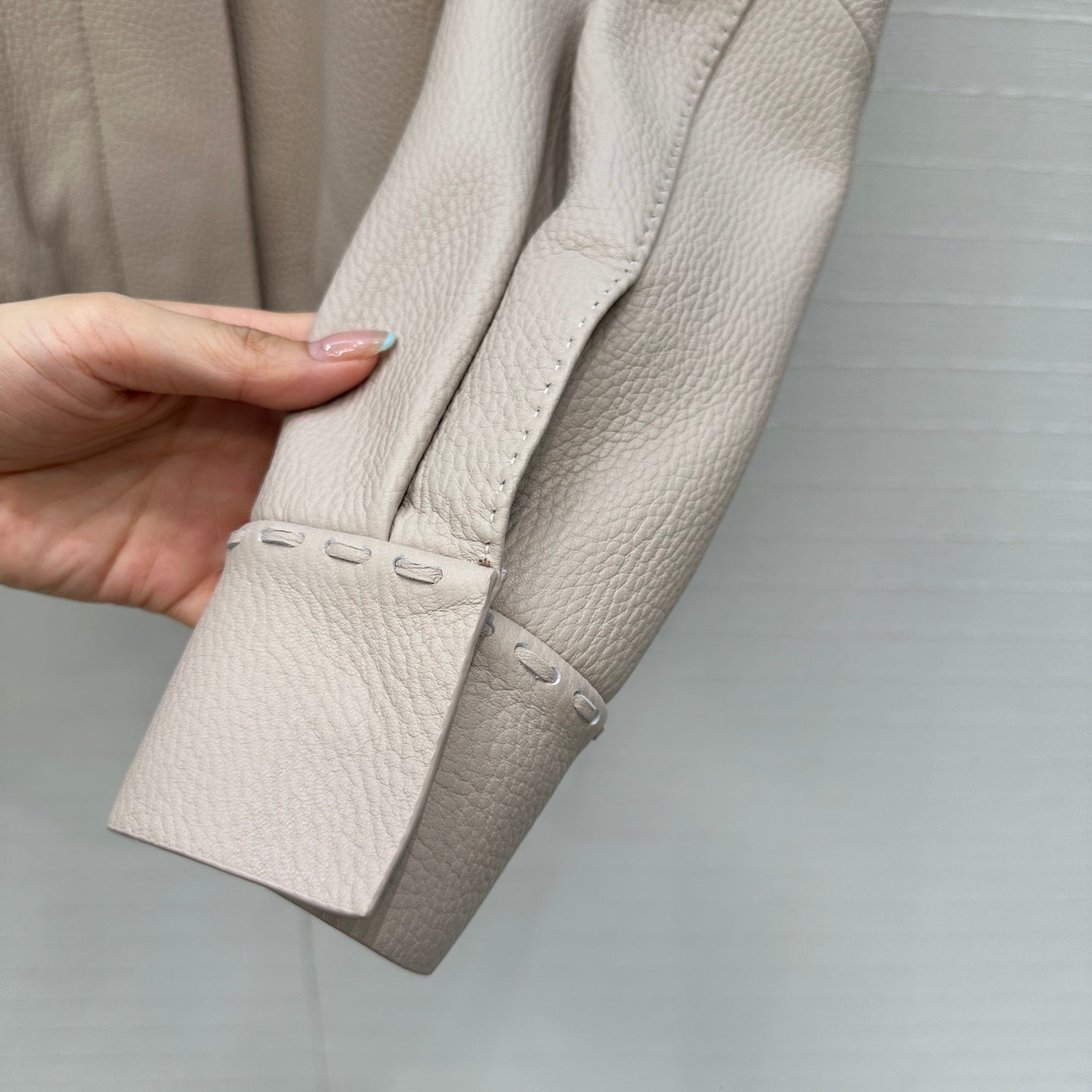 Fendi 25 Leather Jacket Light Camel 0022