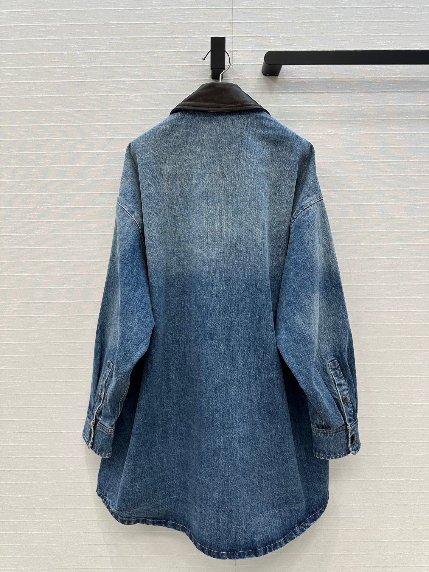 Prada 25 Denim Jacket Dress Blue Cotton