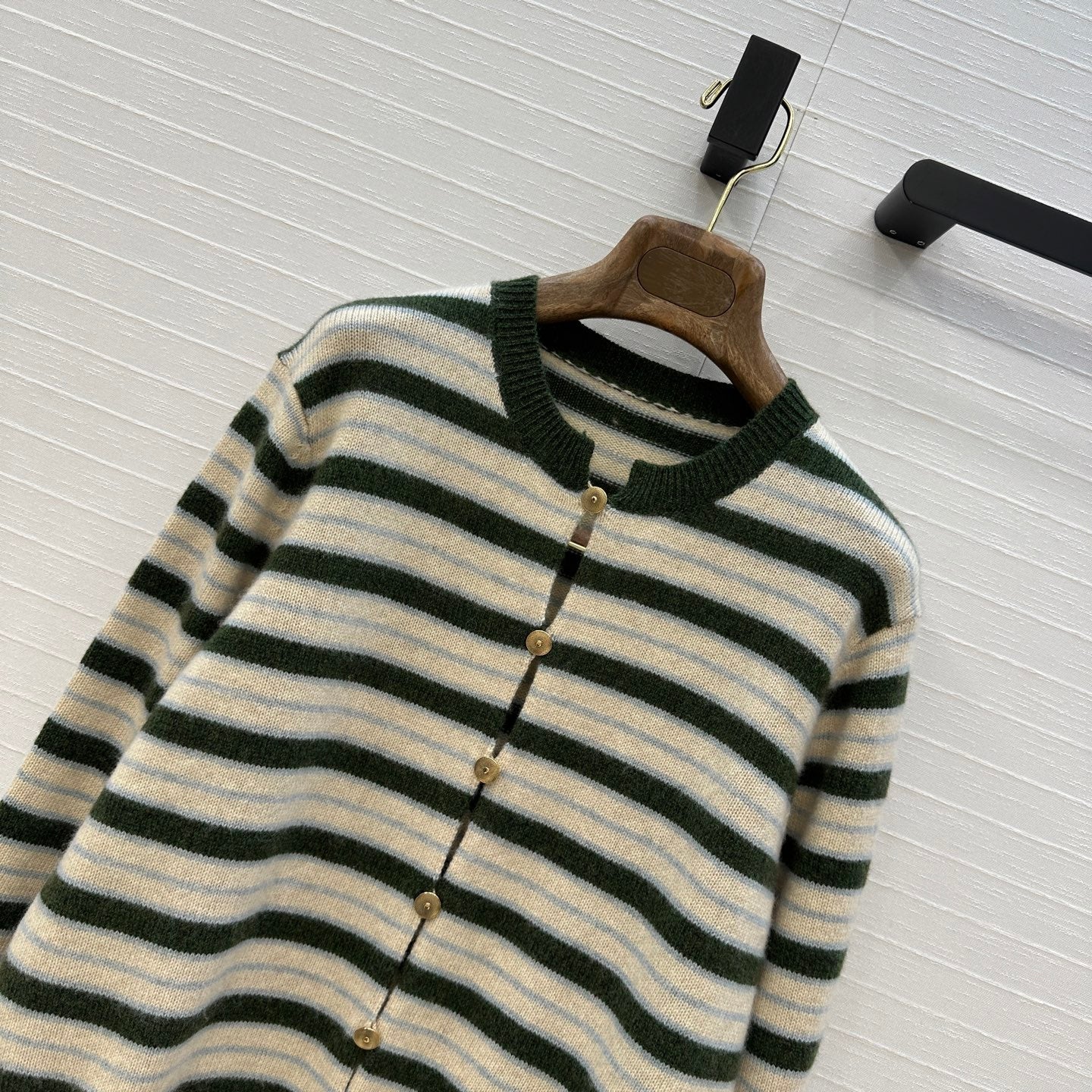 LP 25 Cardigan Green and Beige Cashmere 294281